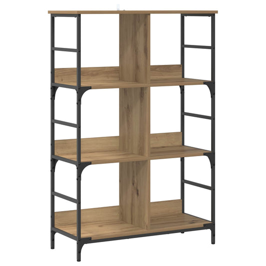vidaXL Ράφι Βιβλίων 4 επιπέδων 78,5 x 33 x 117,5 εκ. μέταλλο PB