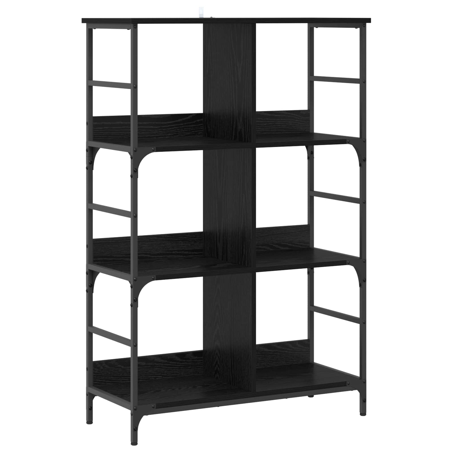 vidaXL Ράφι Βιβλίων 4 επιπέδων 78,5 x 33 x 117,5 εκ. μέταλλο PB