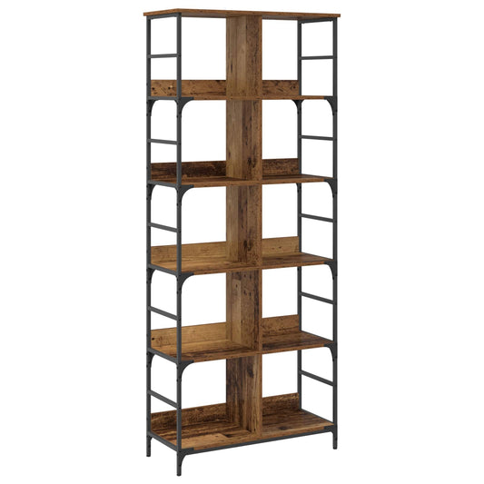 vidaXL Ράφι Βιβλίων 4 επιπέδων 78,5 x 33 x 188,5 εκ μέταλλο PB