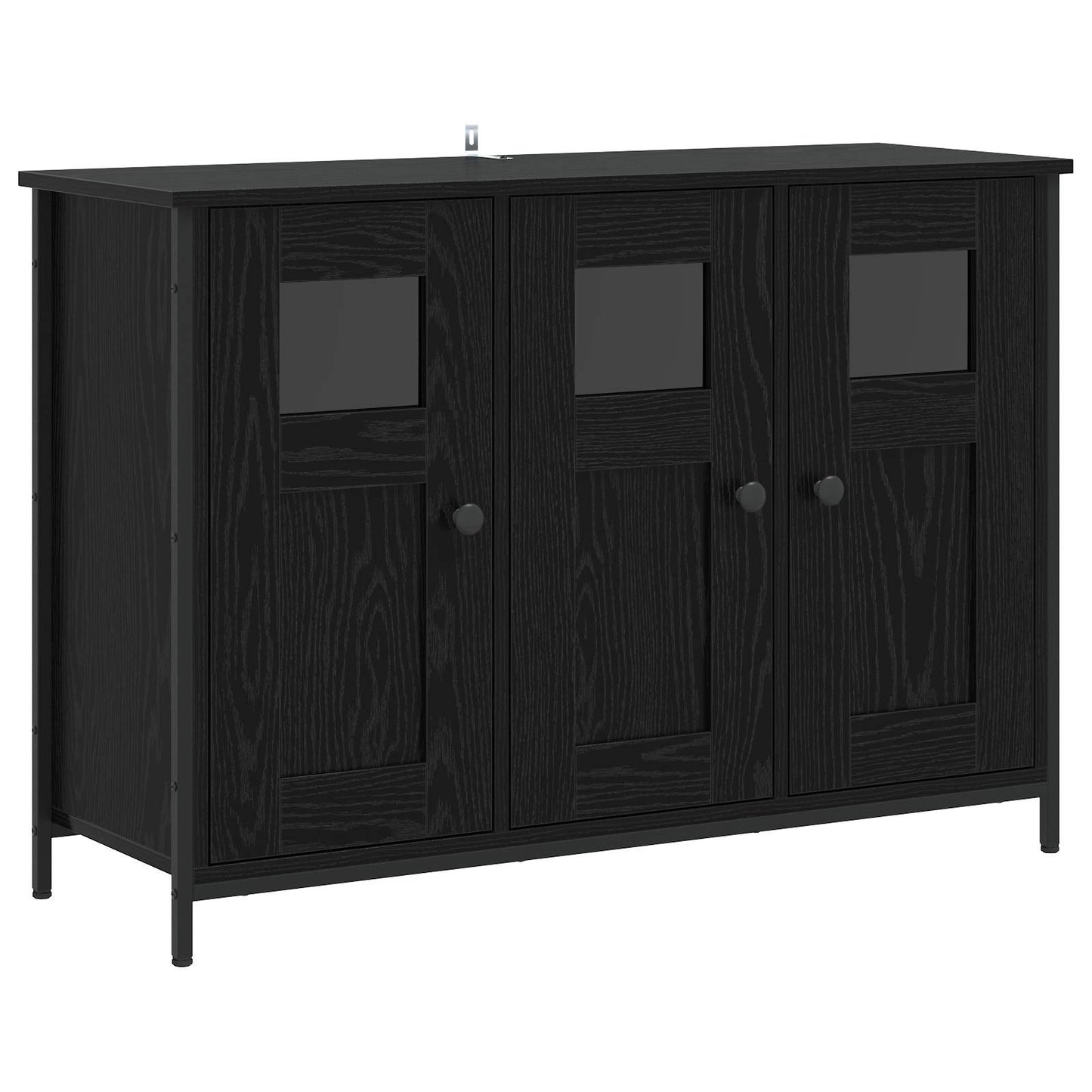 vidaXL Πλαϊνό γραφείο Μαύρη Δρυς 100 x 35 x 70 εκ. Επεξεργασμένο Ξύλο