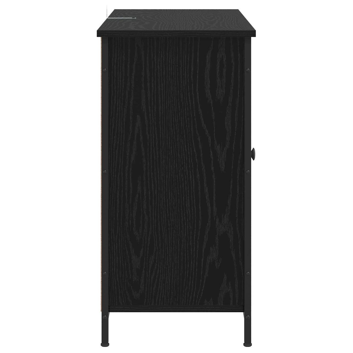 vidaXL Πλαϊνό γραφείο Μαύρη Δρυς 100 x 35 x 70 εκ. Επεξεργασμένο Ξύλο