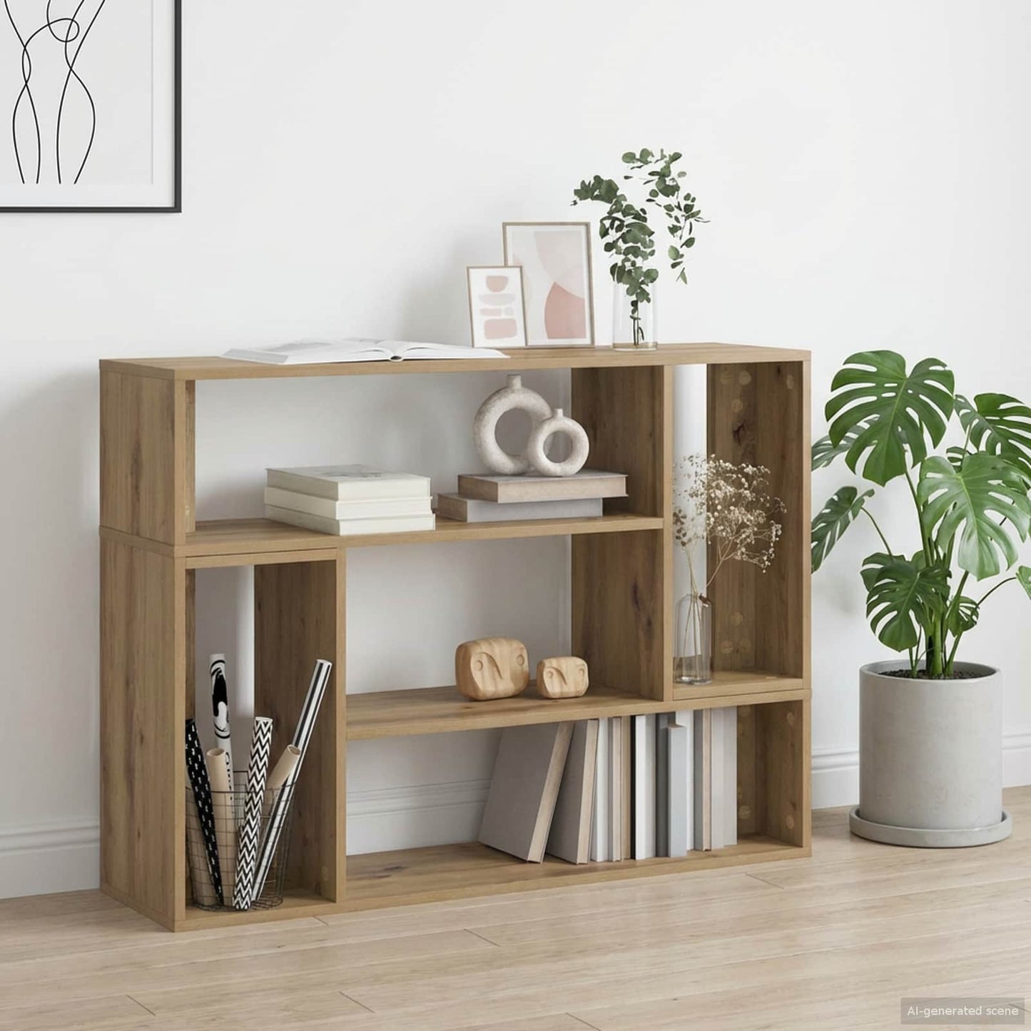 vidaXL Ντουλάπι TV 100 x 30 x 50 cm Artisan Δρυς Επεξεργασμένο Ξύλο