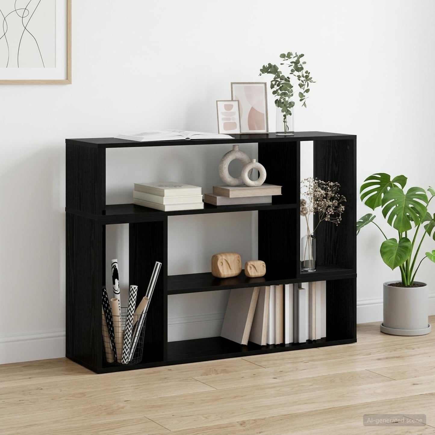 vidaXL Ντουλάπι TV 100 x 30 x 50 cm Μαύρη Δρυς Επεξεργασμένο Ξύλο