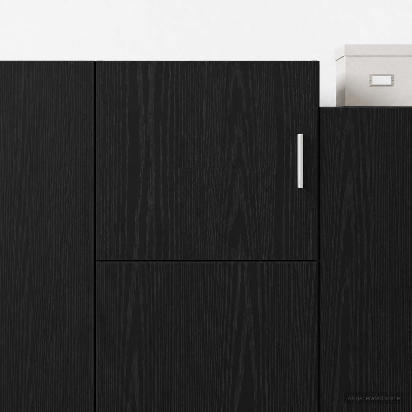 vidaXL Ντουλάπα Τοίχου Μαύρη Δρυς 45 x 42,5 x 40 εκ Επεξεργασμένο Ξύλο