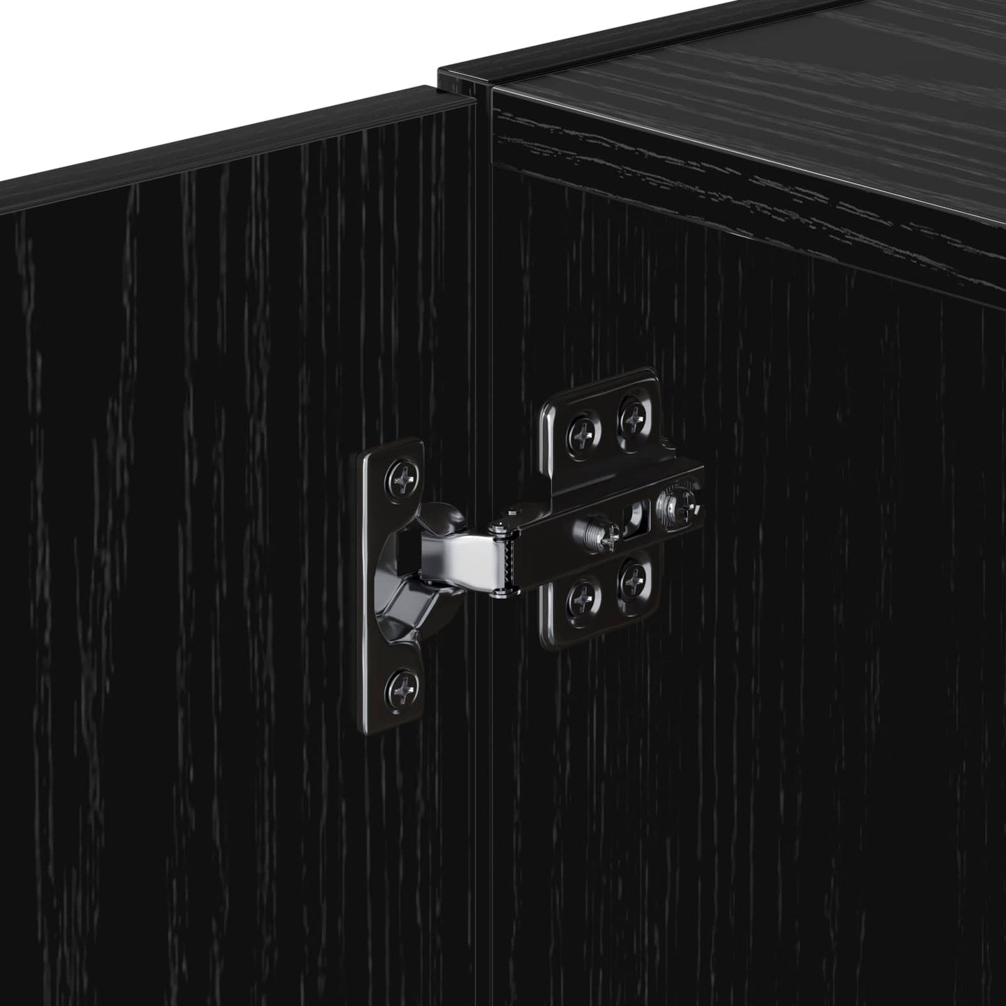 vidaXL Ντουλάπα Τοίχου Μαύρη Δρυς 80 x 42,5 x 64 εκ Επεξεργασμένο Ξύλο