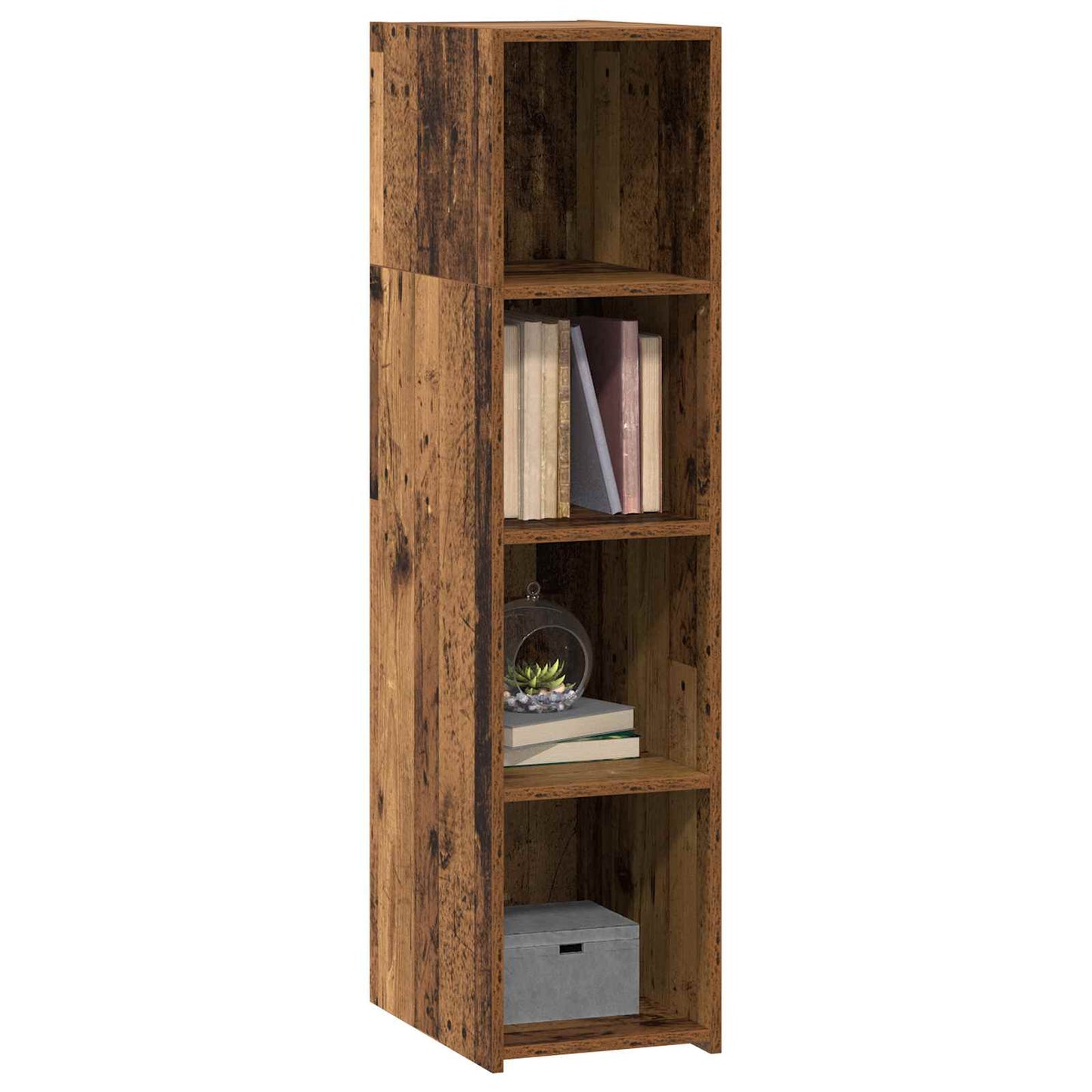 vidaXL Highboard Παλαιωμένο ξύλο 30 x 41 x 124 εκ. Επεξεργασμένο Ξύλο
