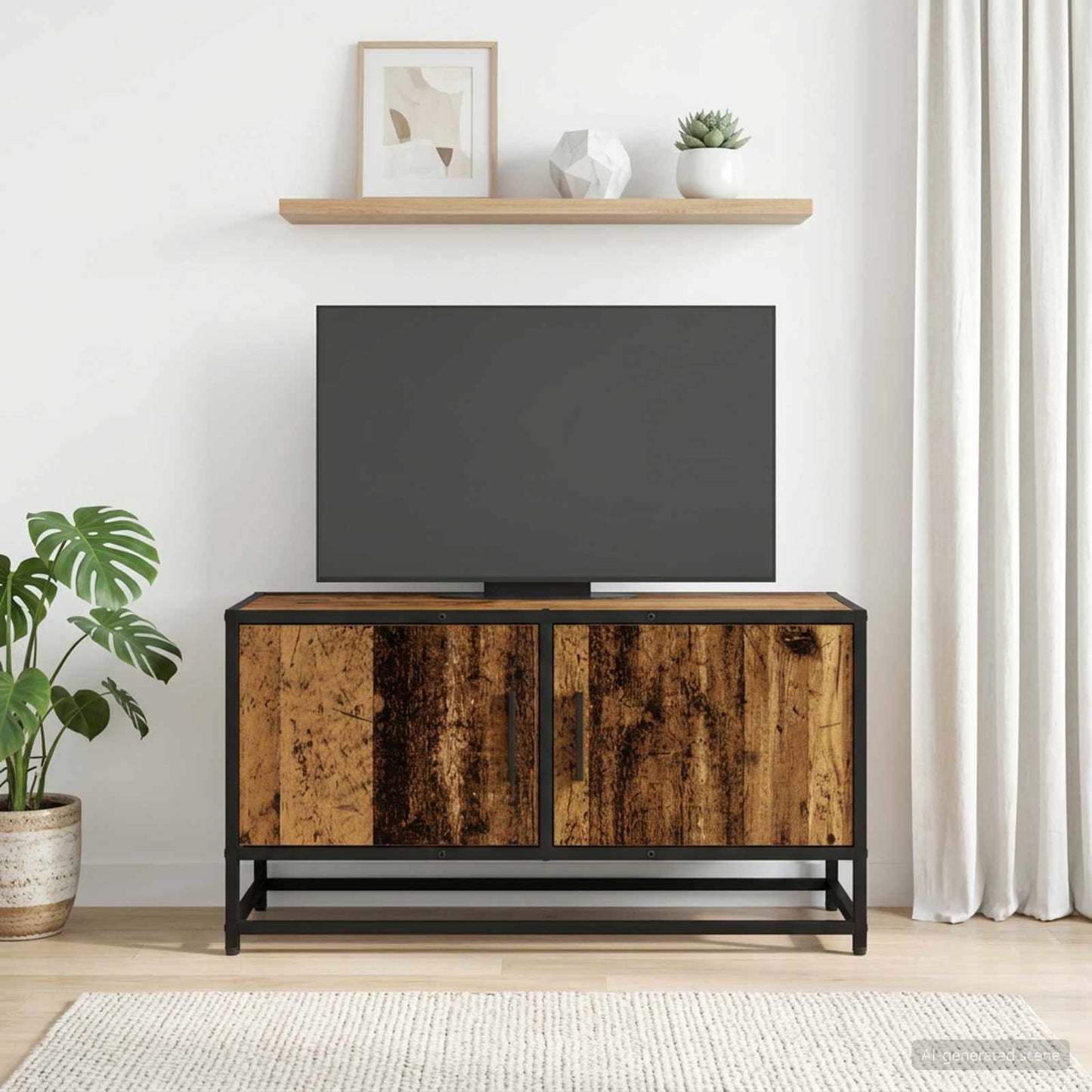 vidaXL Ντουλάπι TV 80 x 34,5 x 40 εκ Παλαιωμένο ξύλο