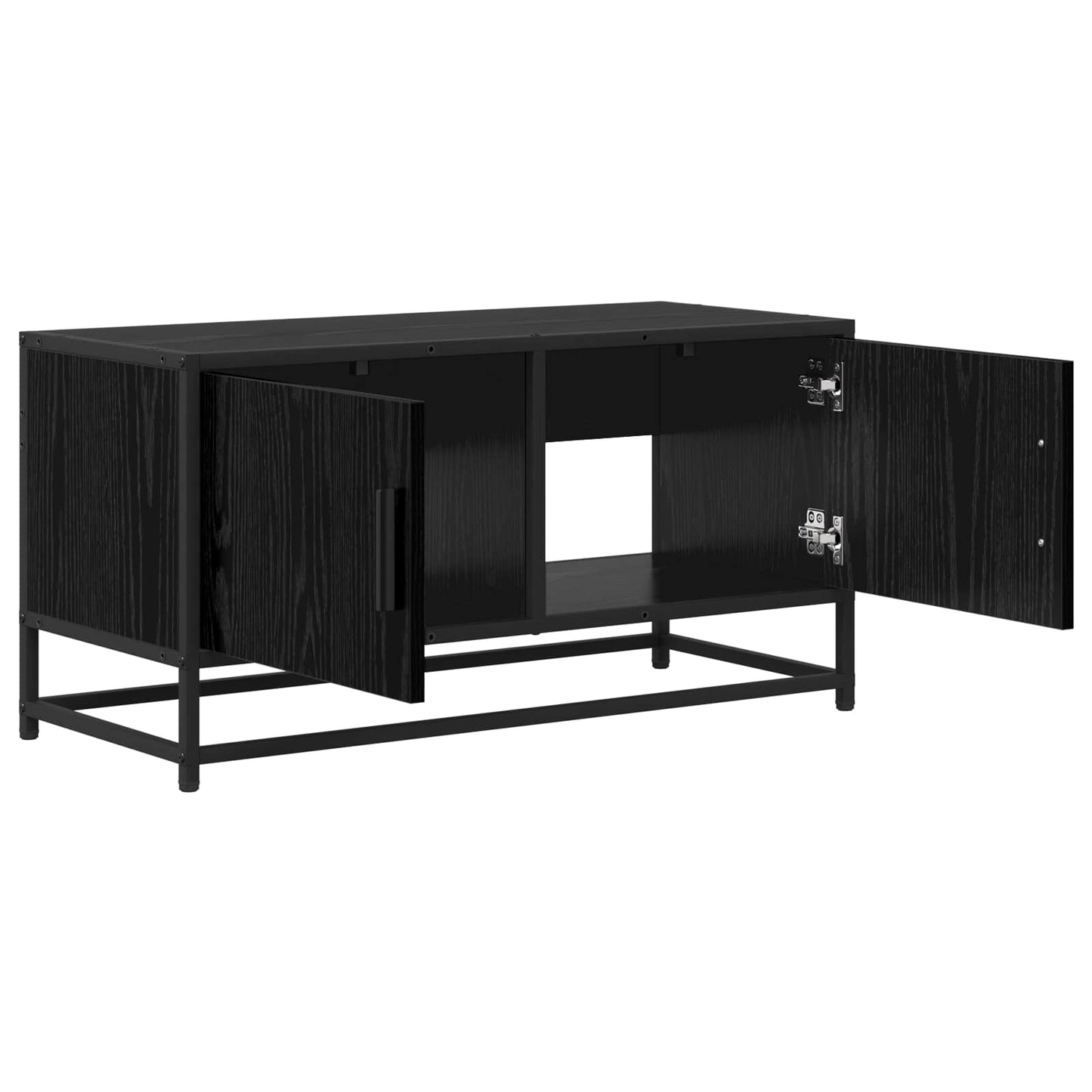 vidaXL Ντουλάπι TV 80 x 34,5 x 40 εκ Μαύρη Δρυς Επεξεργασμένο Ξύλο