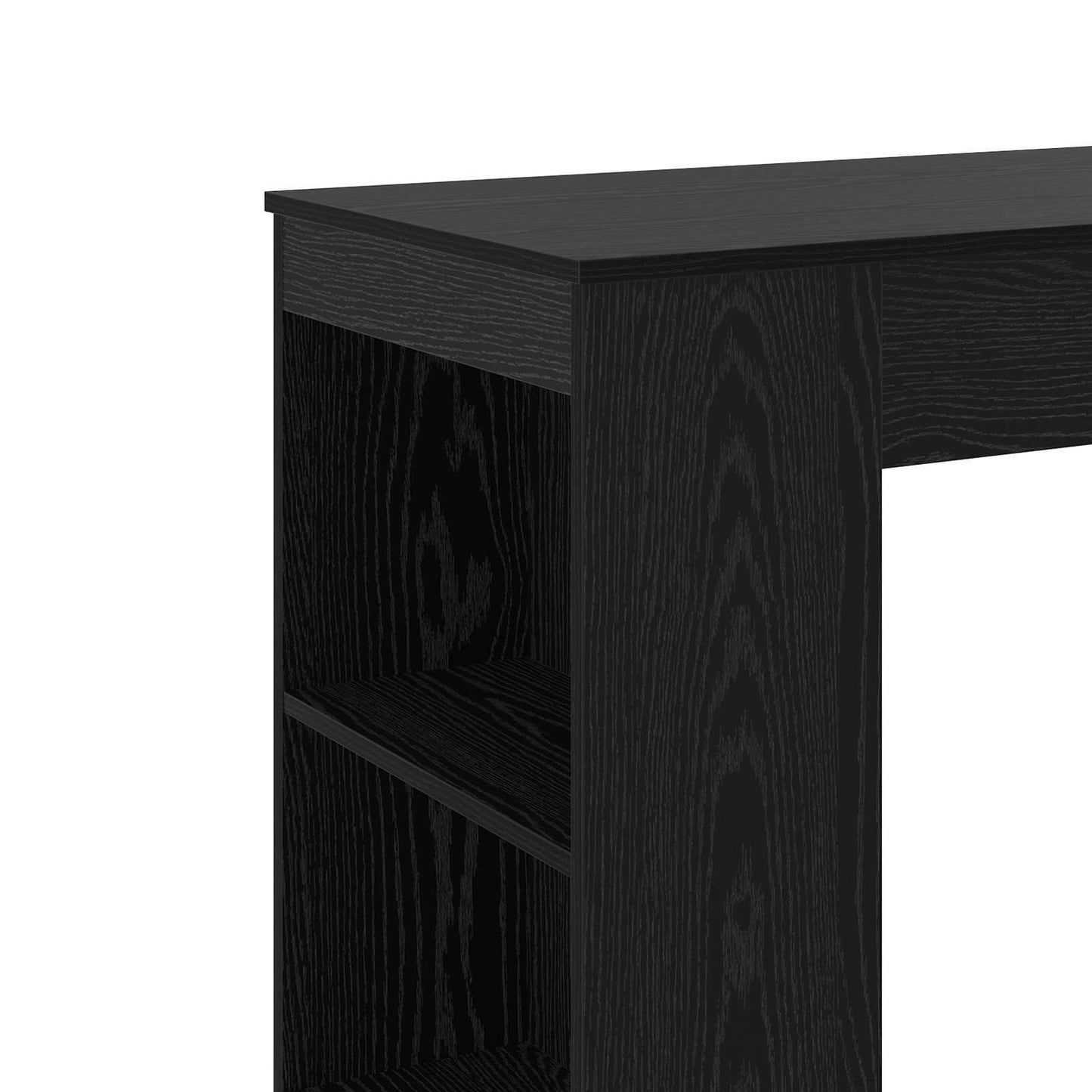vidaXL Τραπέζι μπαρ 95 x 47 x 103,5 εκ Επεξεργασμένο Ξύλο Μαύρη Δρυς