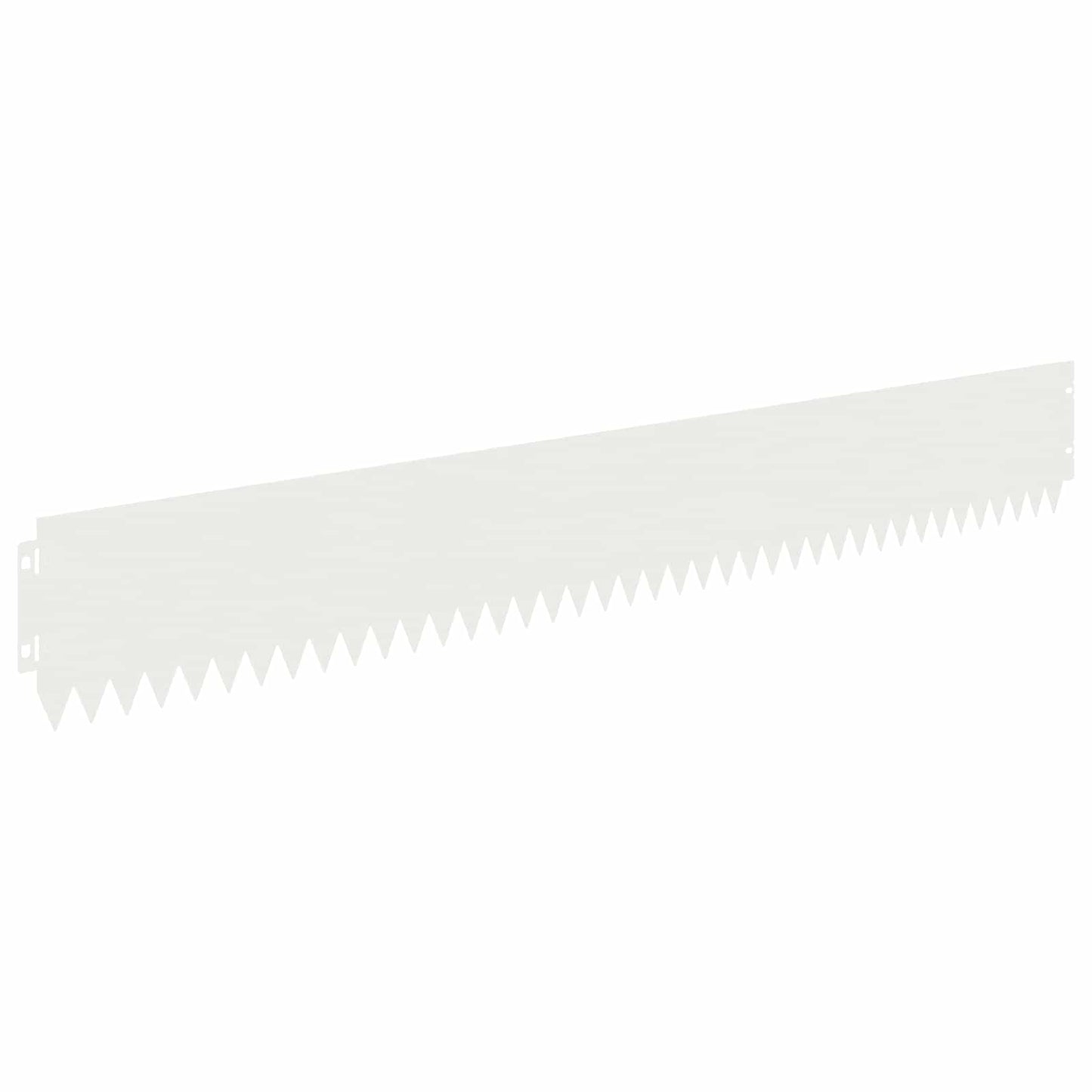 vidaXL Περίγραμμα γκαζόν 10 τμχ. 103 x 15 εκ Ατσάλι Λευκό