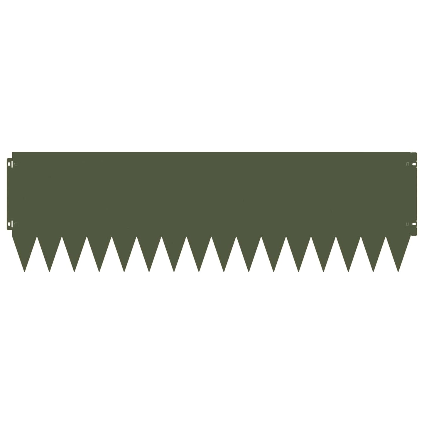 vidaXL Περίγραμμα γκαζόν 20 τμχ. 103 x 30 εκατοστά Ατσάλι Λαδί
