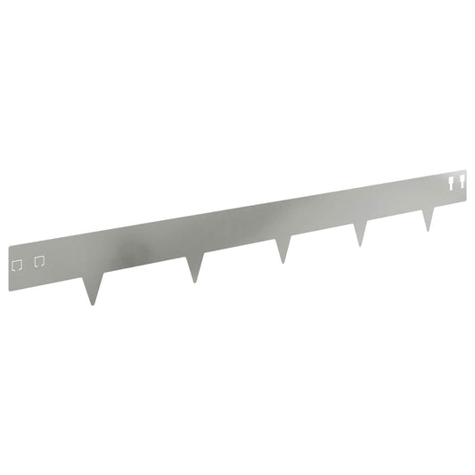 vidaXL Περίγραμμα γκαζόν 30 τμχ. 100 x 12 cm Ατσάλι Ασημί