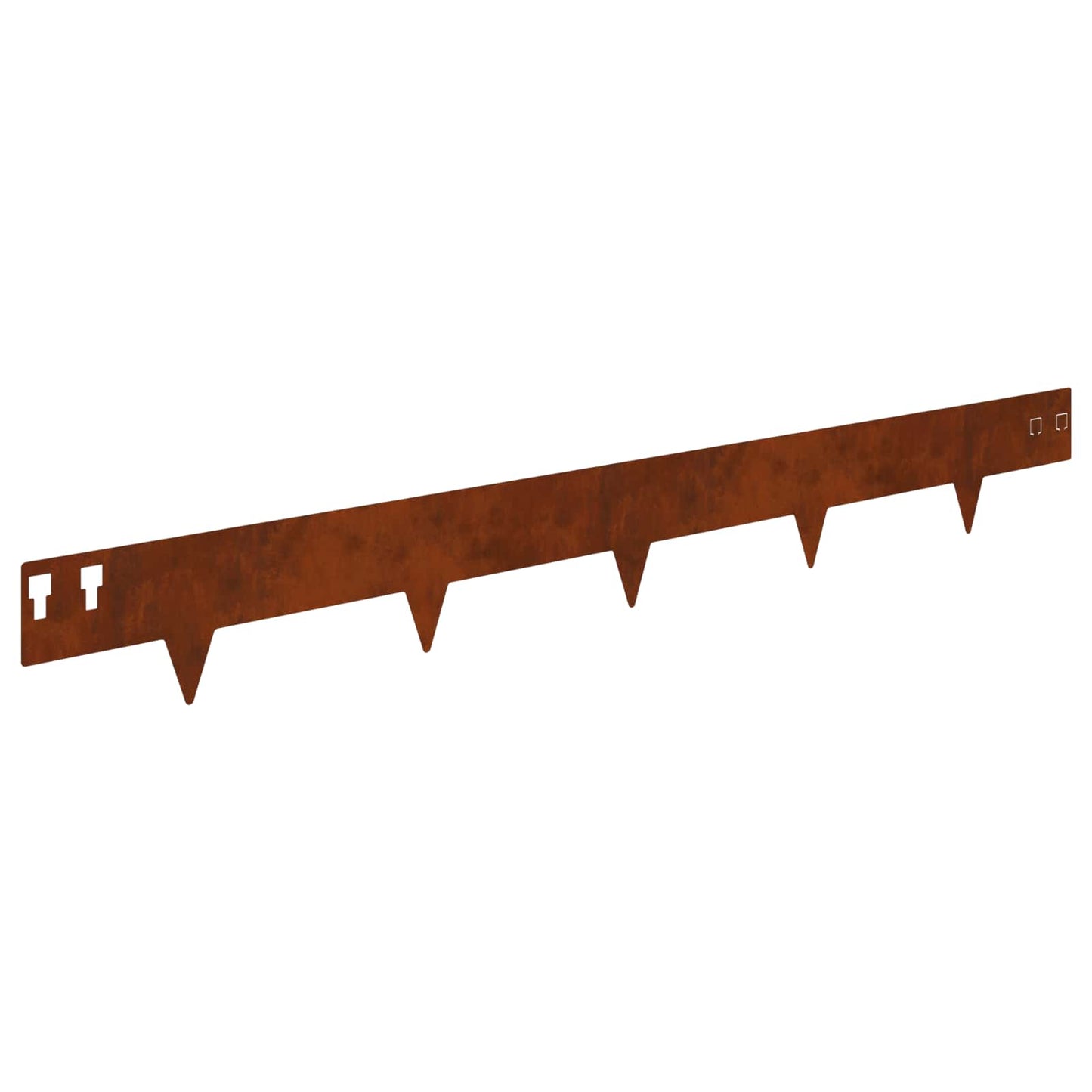 vidaXL Περίγραμμα γκαζόν 50 τμχ. 100 x 12 cm Ατσάλι Σκ rusty