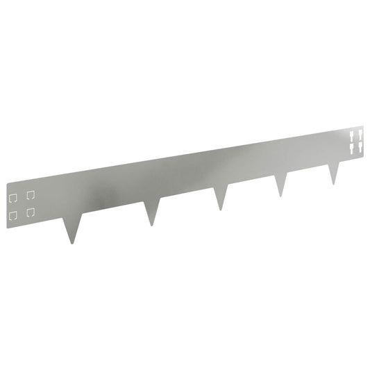 vidaXL Περίγραμμα γκαζόν 30 τμχ. 100 x 15 cm Ατσάλι Ασημί
