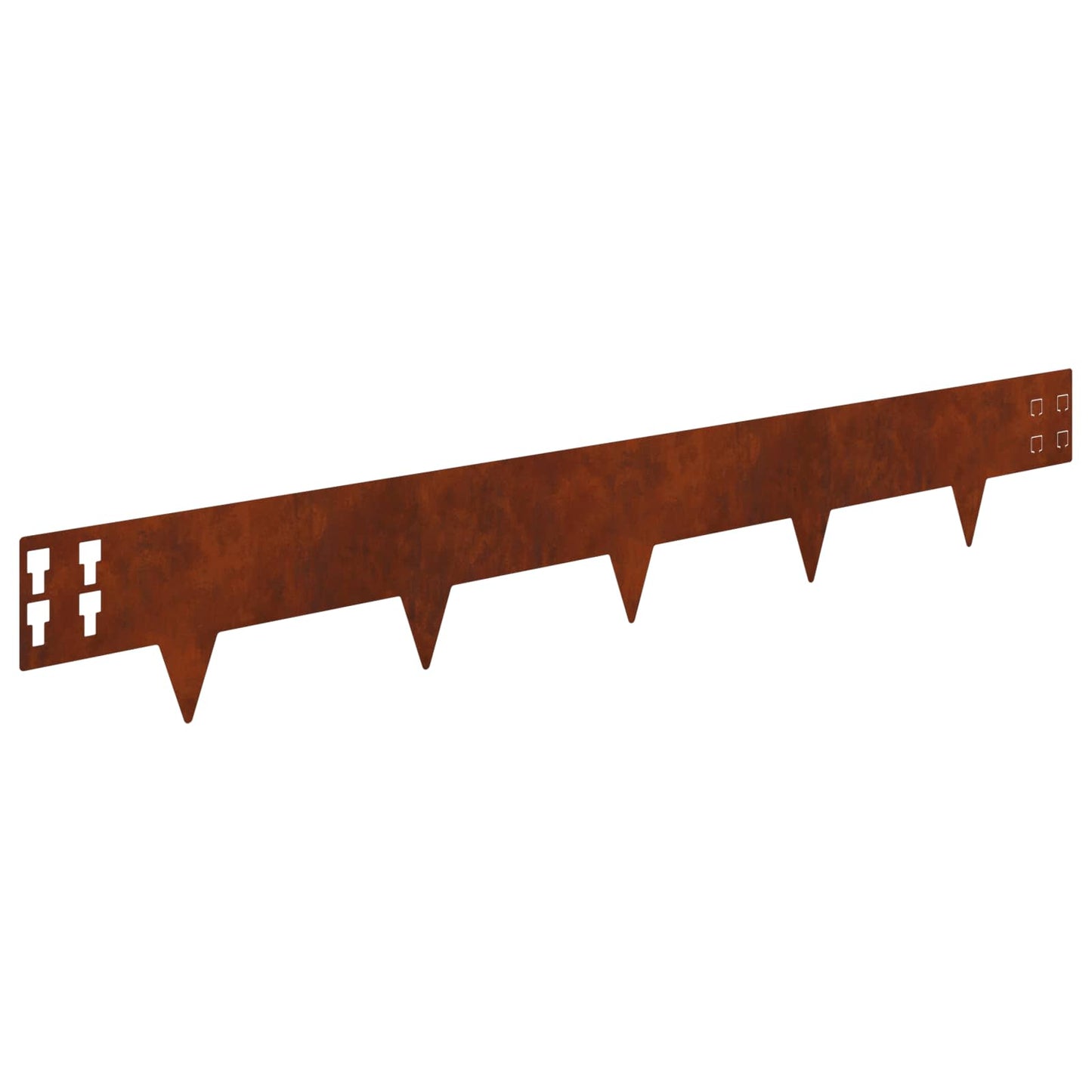 vidaXL Περίγραμμα γκαζόν 30 τμχ. 100 x 15 cm Ατσάλι Σκ rusty