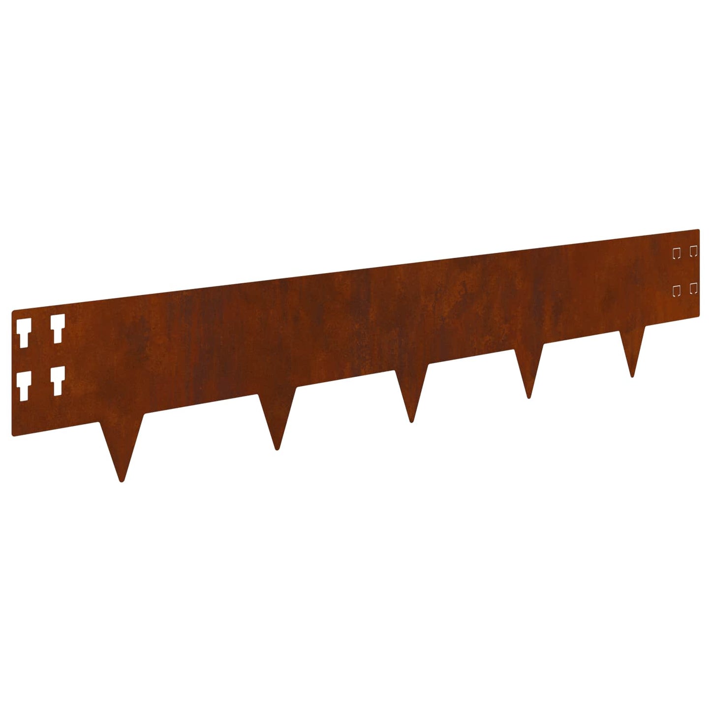 vidaXL Περίγραμμα γκαζόν 30 τμχ. 100 x 20 cm Ατσάλι Σκ rusty