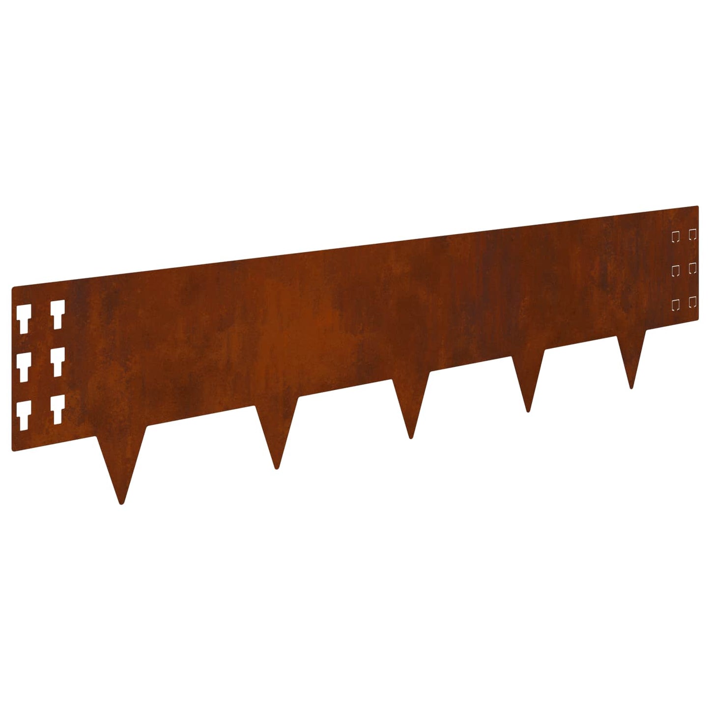 vidaXL Περίγραμμα γκαζόν 30 τμχ. 100 x 25 cm Ατσάλι Σκ rusty