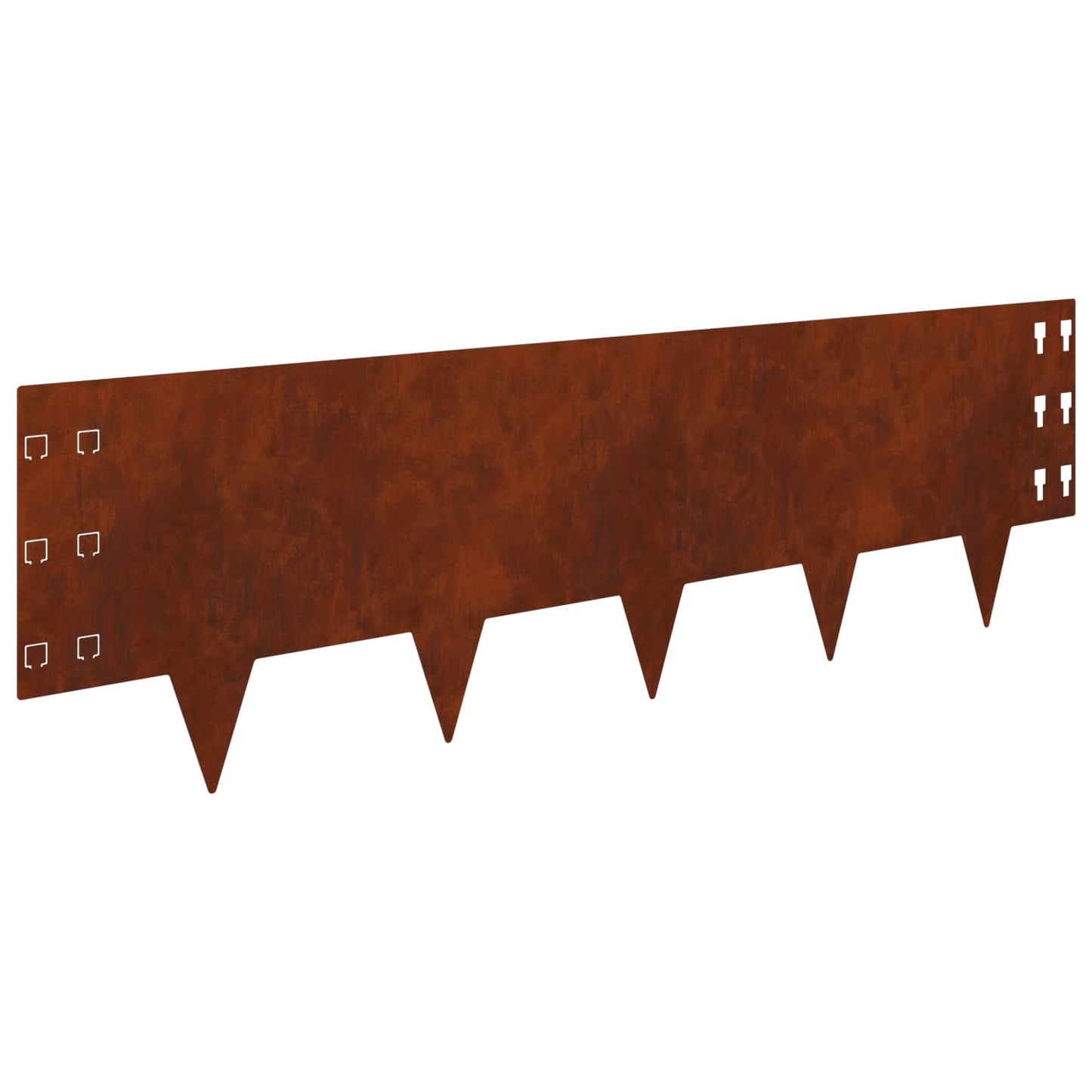 vidaXL Περίγραμμα γκαζόν 30 τμχ. 100 x 30 cm Ατσάλι Σκ rusty