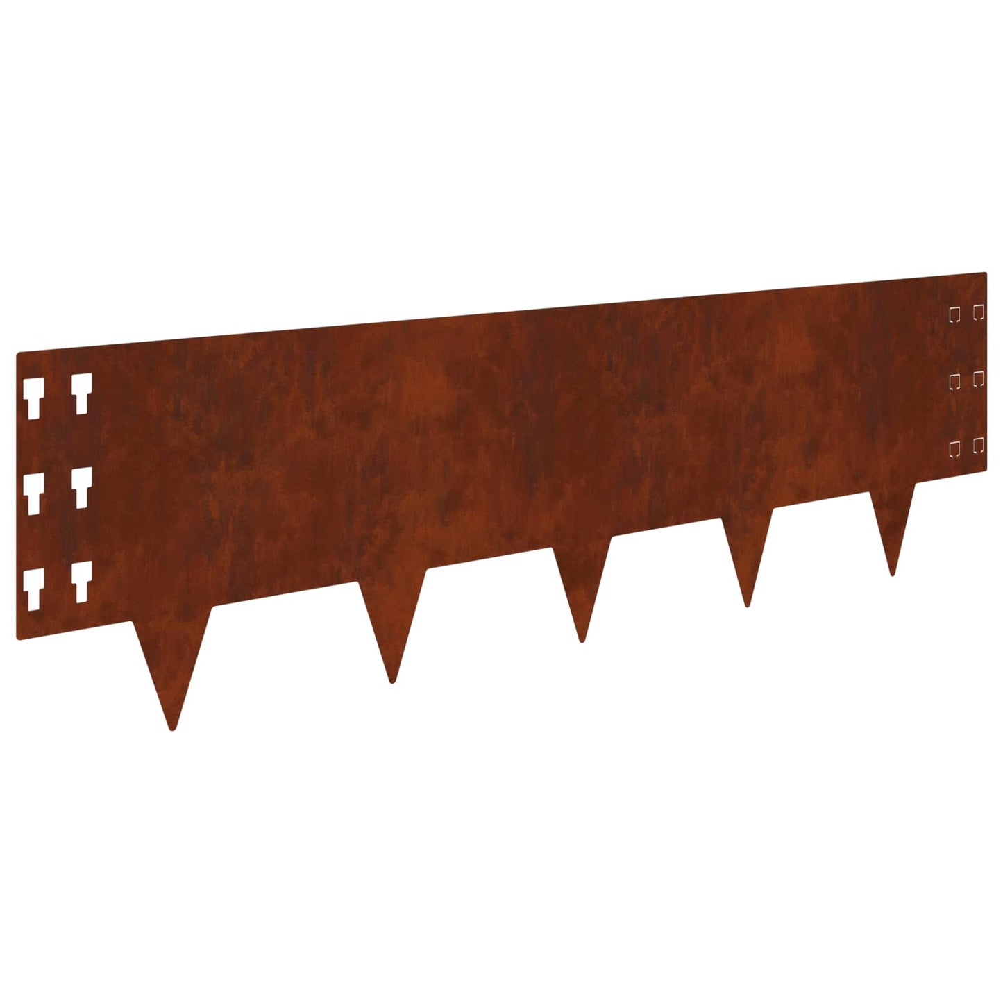 vidaXL Περίγραμμα γκαζόν 30 τμχ. 100 x 30 cm Ατσάλι Σκ rusty