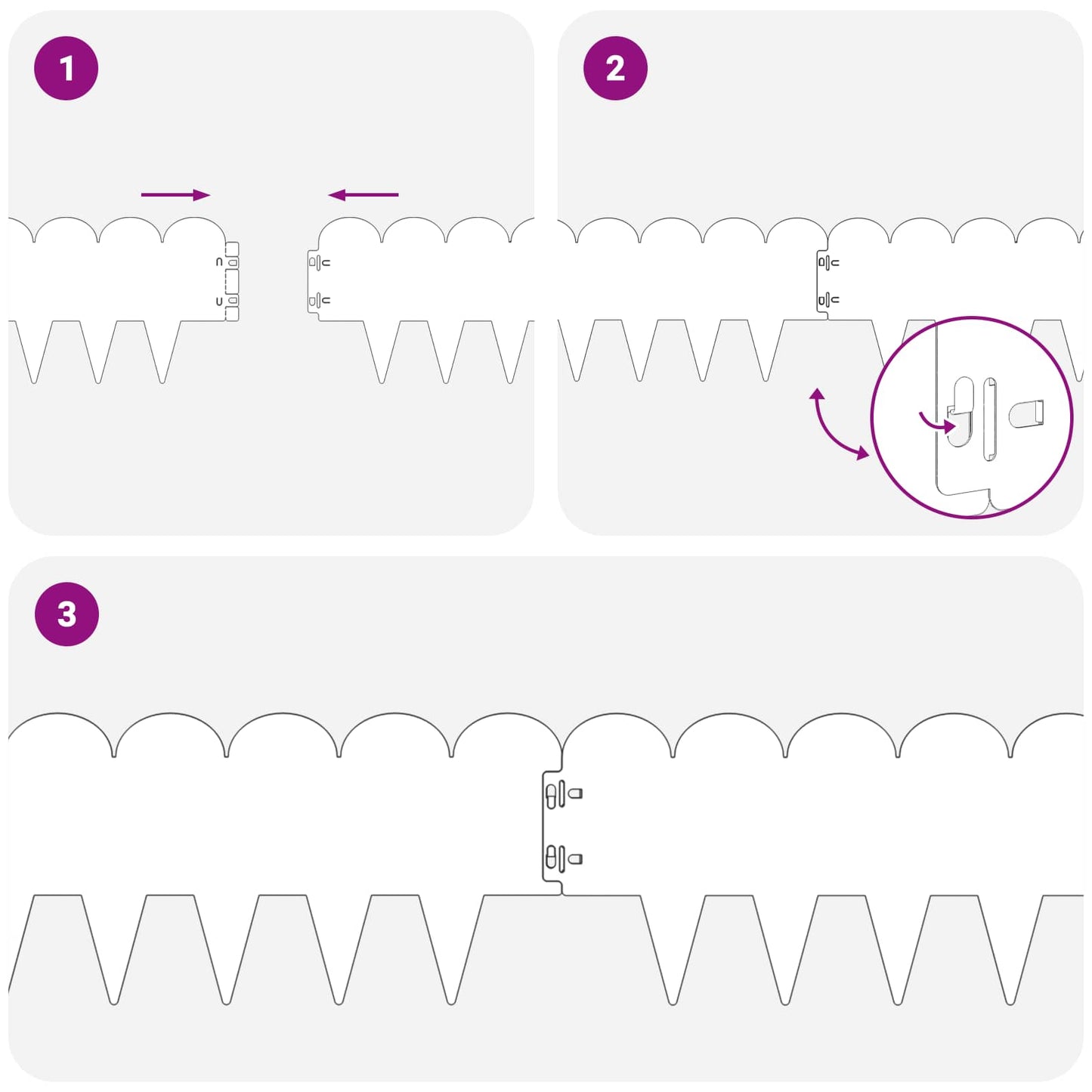 vidaXL Περίγραμμα γκαζόν 10 τμχ. 103 x 20 εκ Ατσάλι Μαύρο