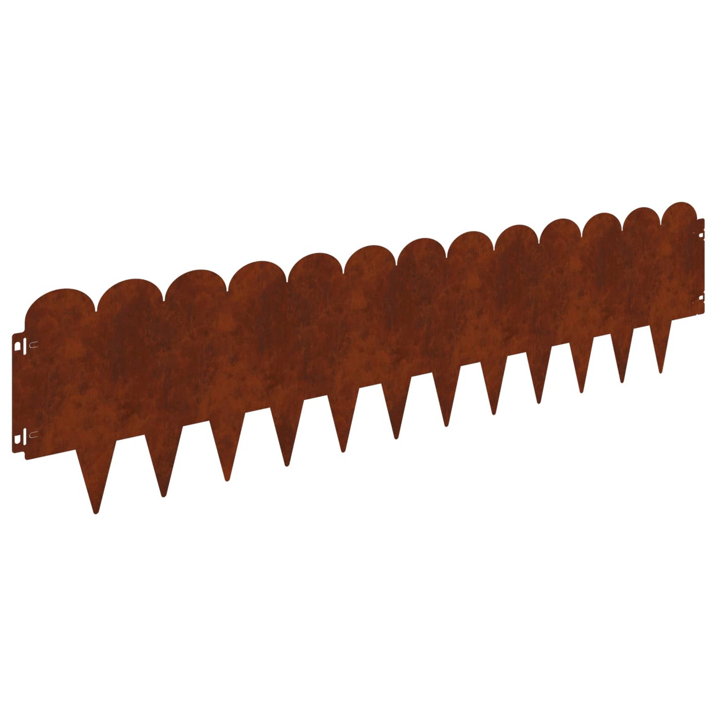 vidaXL Περίγραμμα γκαζόν 30 τμχ. 103 x 25 εκ Ατσάλι Σκ rusty