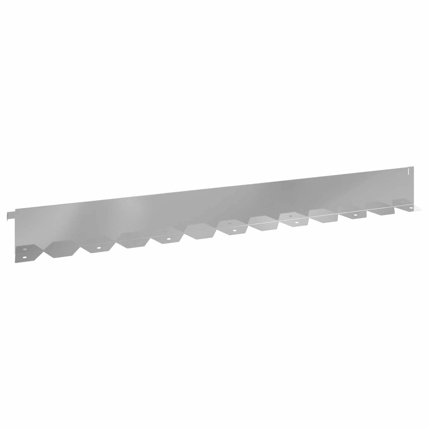 vidaXL Περίγραμμα γκαζόν 10 τμχ. 102 x 10 x 4 εκ. Ατσάλι Ασημί