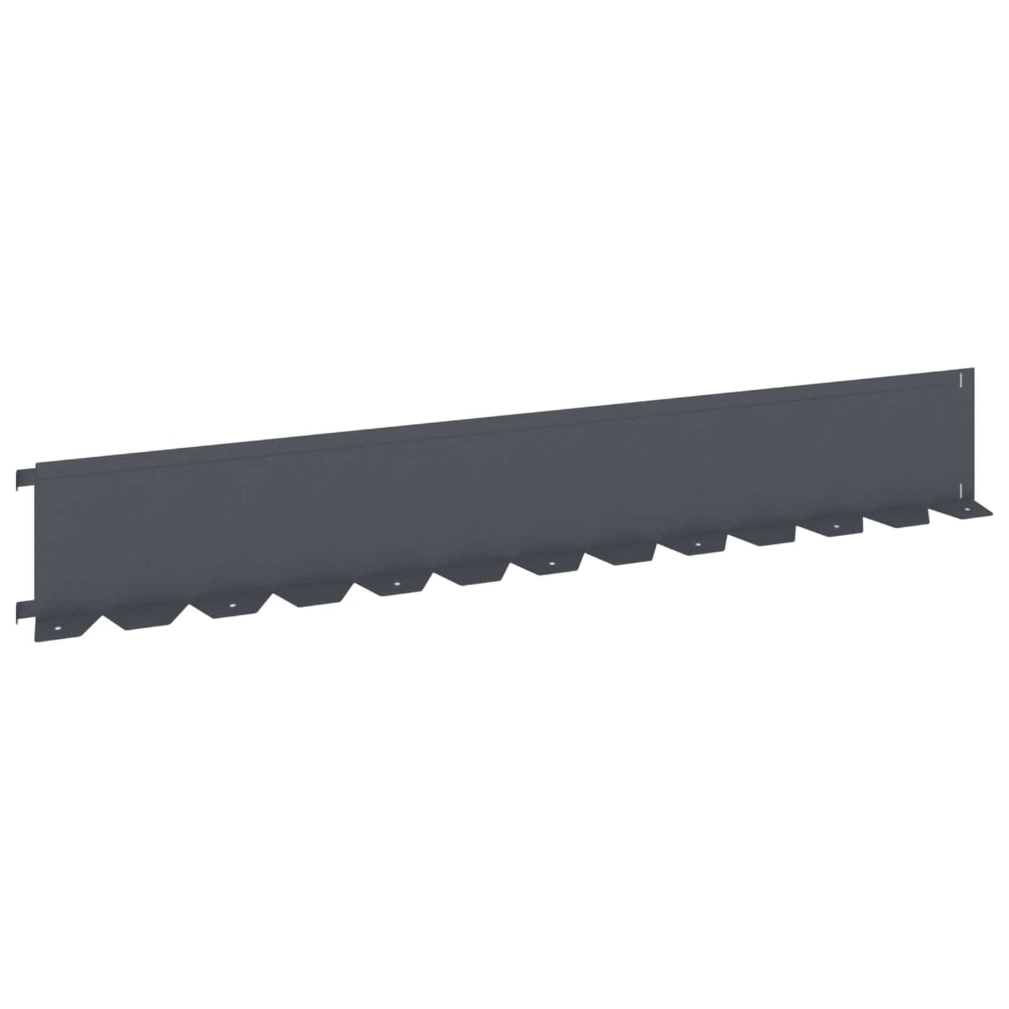 vidaXL Περίγραμμα γκαζόν 10 τμχ. 102 x 15 x 4 εκ. Ατσάλι Ανθρακί