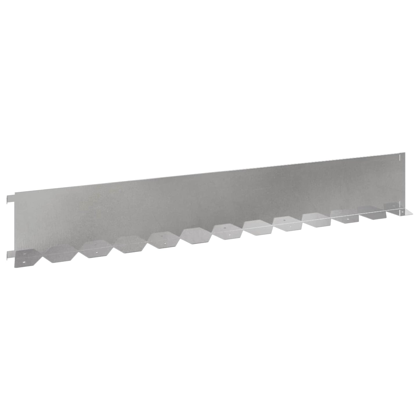 vidaXL Περίγραμμα γκαζόν 10 τμχ. 102 x 15 x 4 εκ. Ατσάλι Ασημί