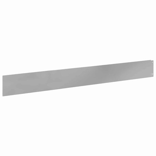 vidaXL Περίγραμμα γκαζόν 50 τμχ. 100 x 12 cm Ατσάλι Ασημί