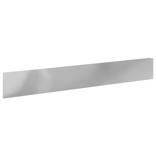 vidaXL Περίγραμμα γκαζόν 30 τμχ. 100 x 15 cm Ατσάλι Ασημί