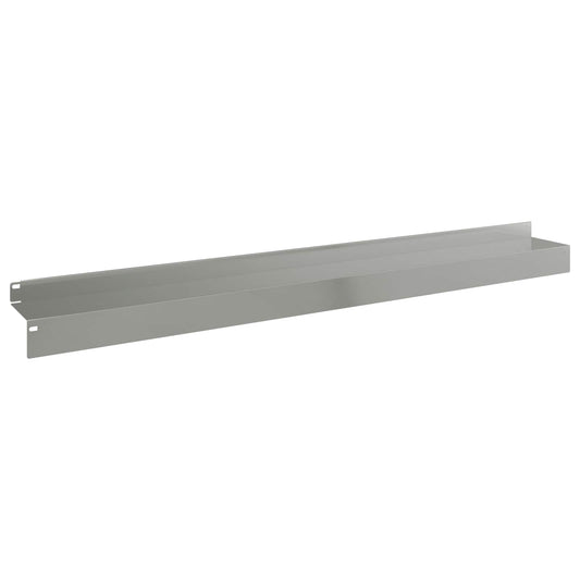 vidaXL Περίγραμμα γκαζόν 30 τμχ. 100 x 10 x 8 εκ Ατσάλι Ασημί