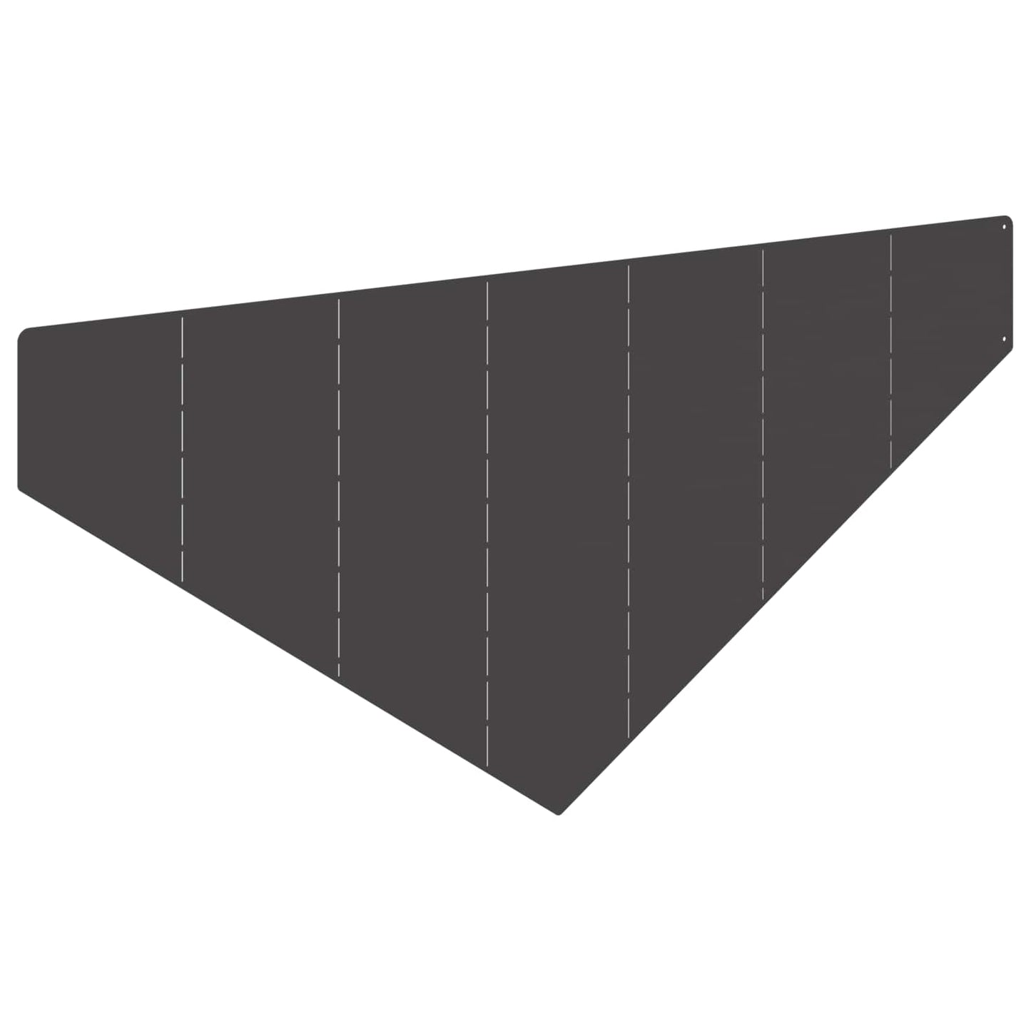 vidaXL Περίγραμμα γκαζόν 4 τμχ. 100 x 45 cm Ατσάλι Μαύρο