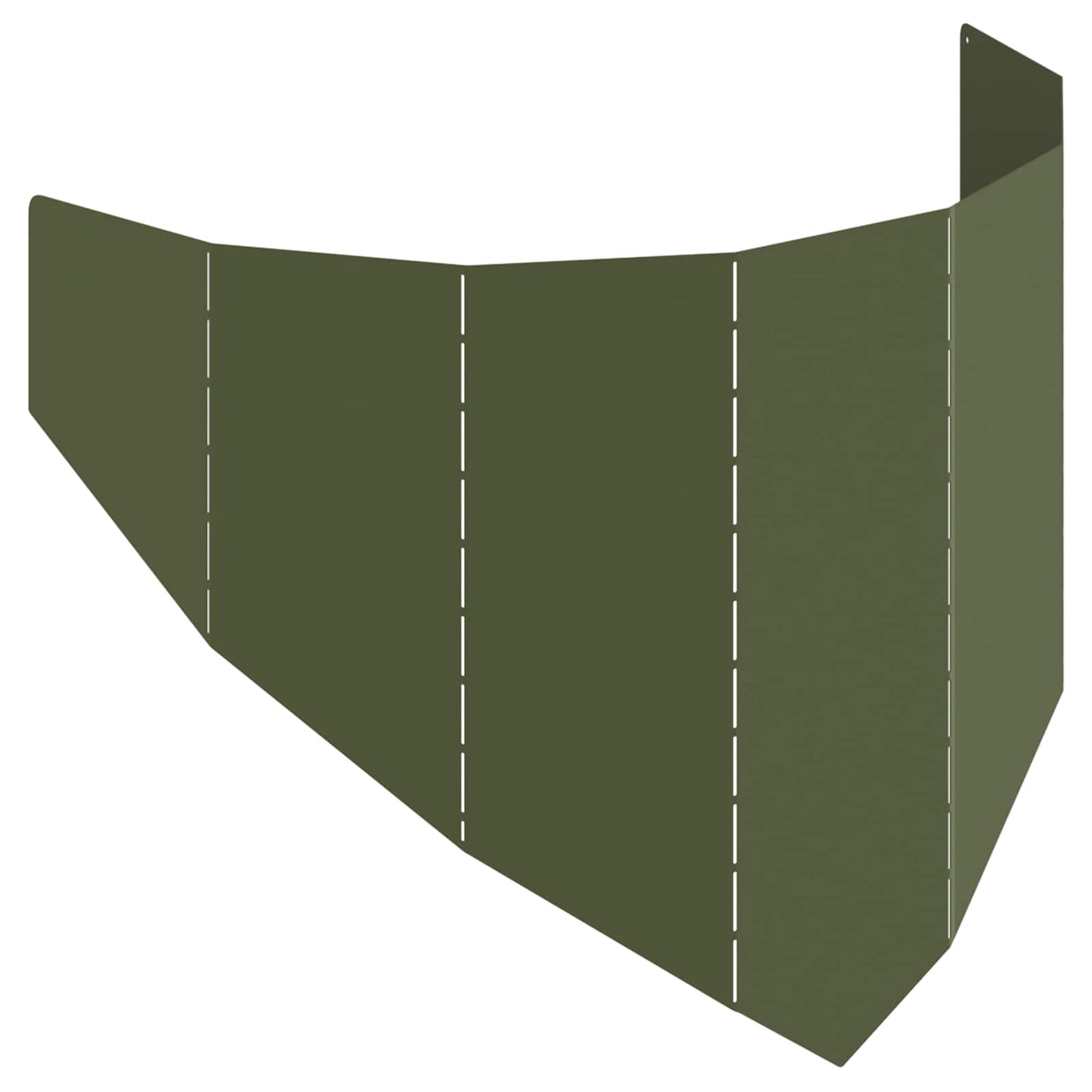 vidaXL Περίγραμμα γκαζόν 100 x 45 cm Ατσάλι Λαδί