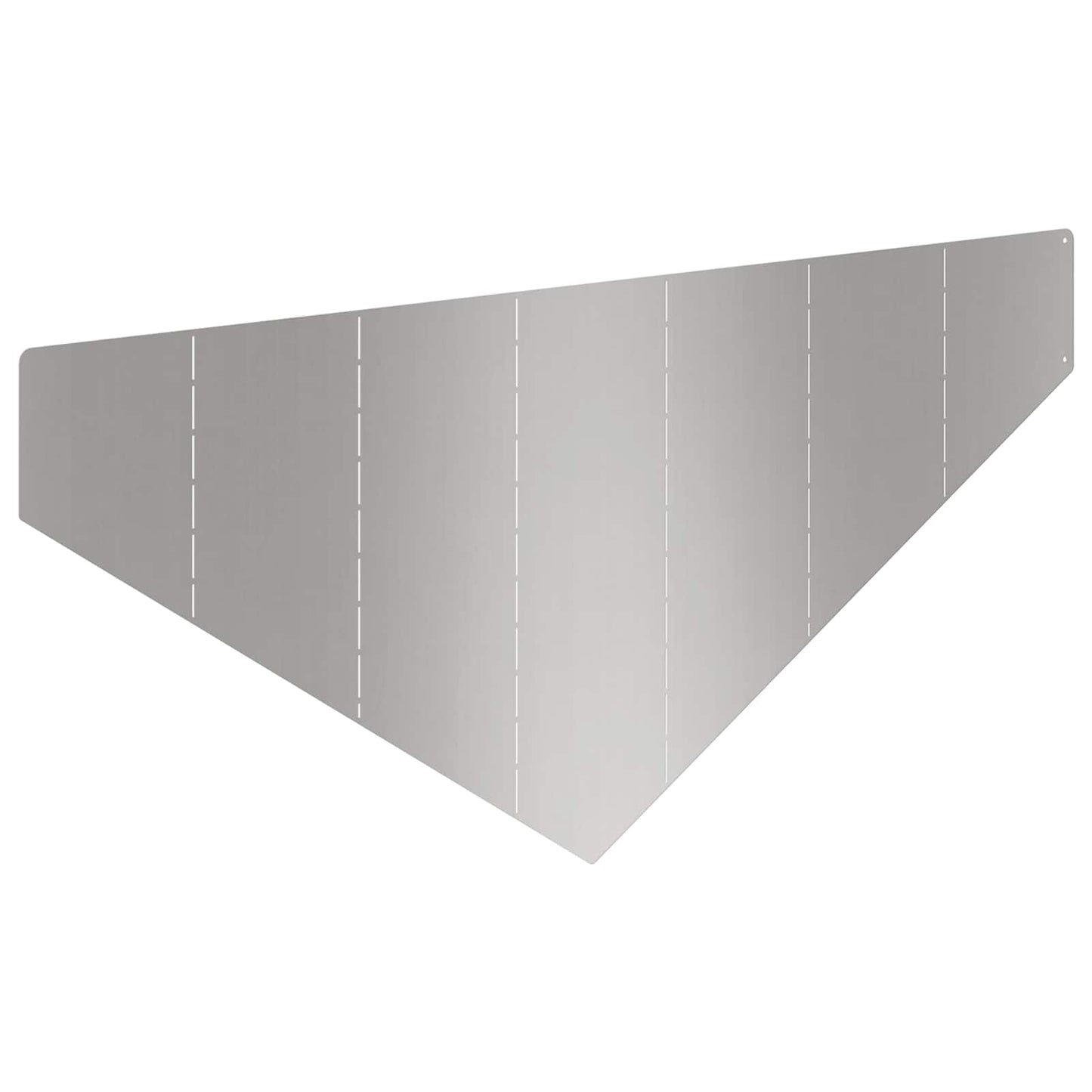 vidaXL Περίγραμμα γκαζόν 100 x 45 cm Ατσάλι Ασημί