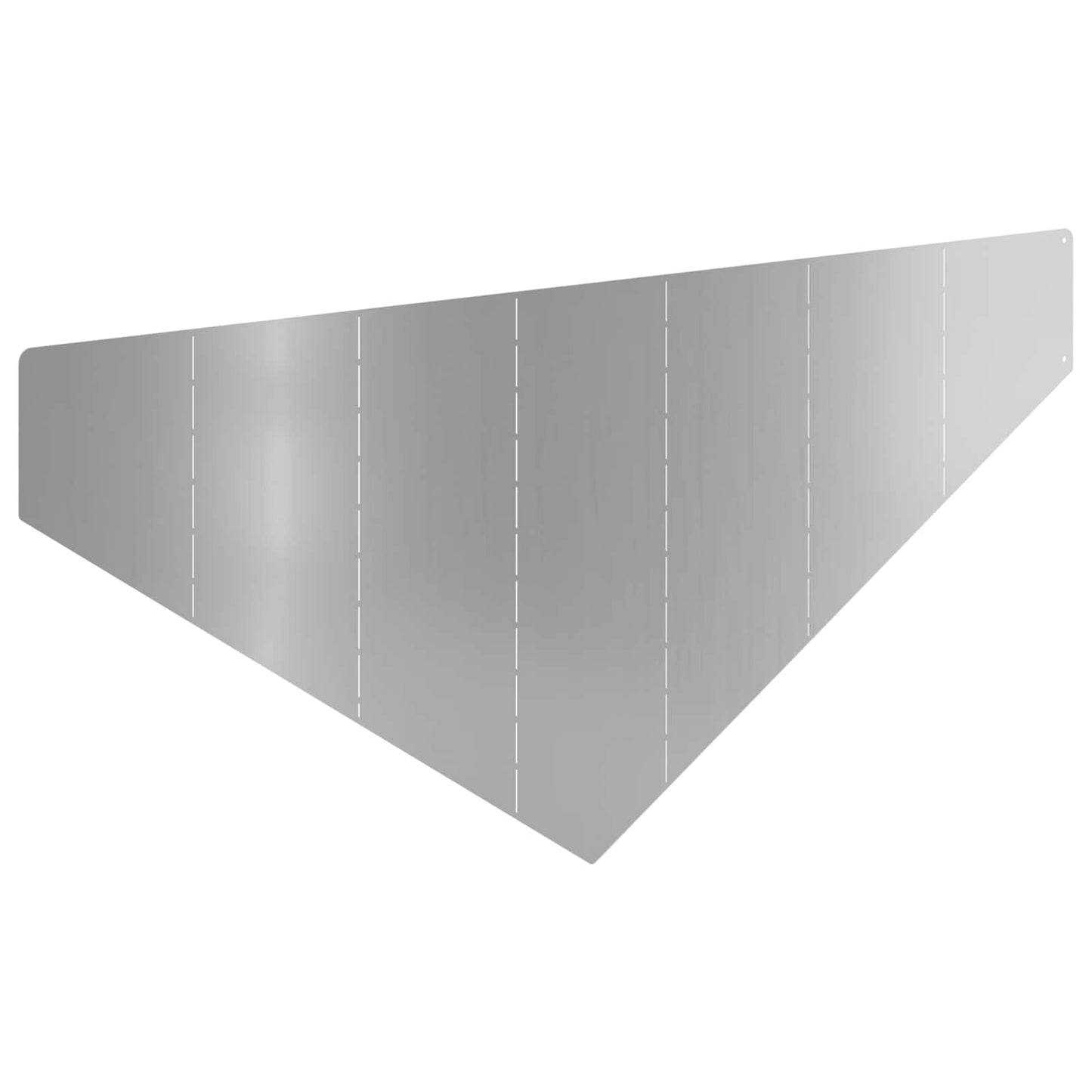 vidaXL Περίγραμμα γκαζόν 100 x 45 cm Ατσάλι Ασημί