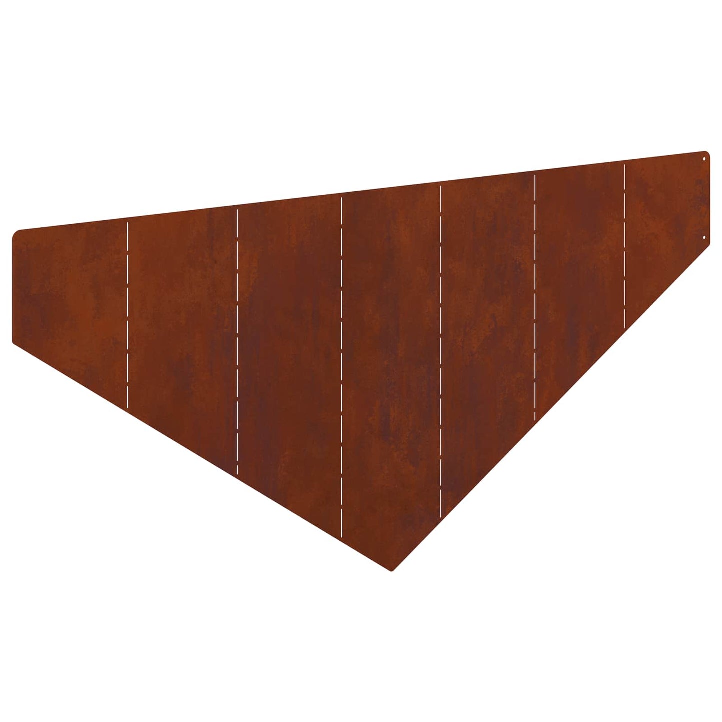 vidaXL Περίγραμμα γκαζόν 100 x 45 cm Ατσάλι Σκ rusty