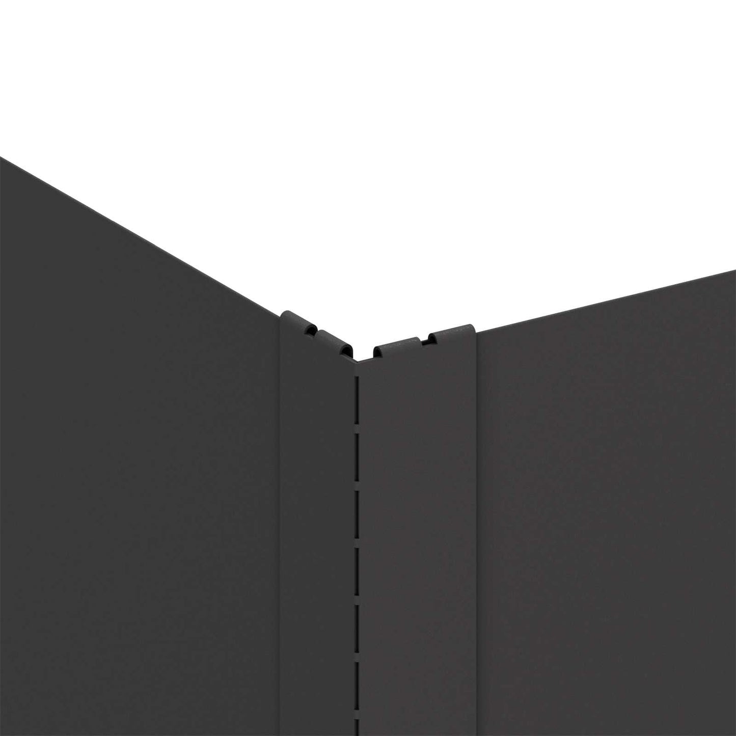 vidaXL Περίγραμμα γκαζόν 4 τμχ. 60 x 60 x 35 cm Ατσάλι Μαύρο