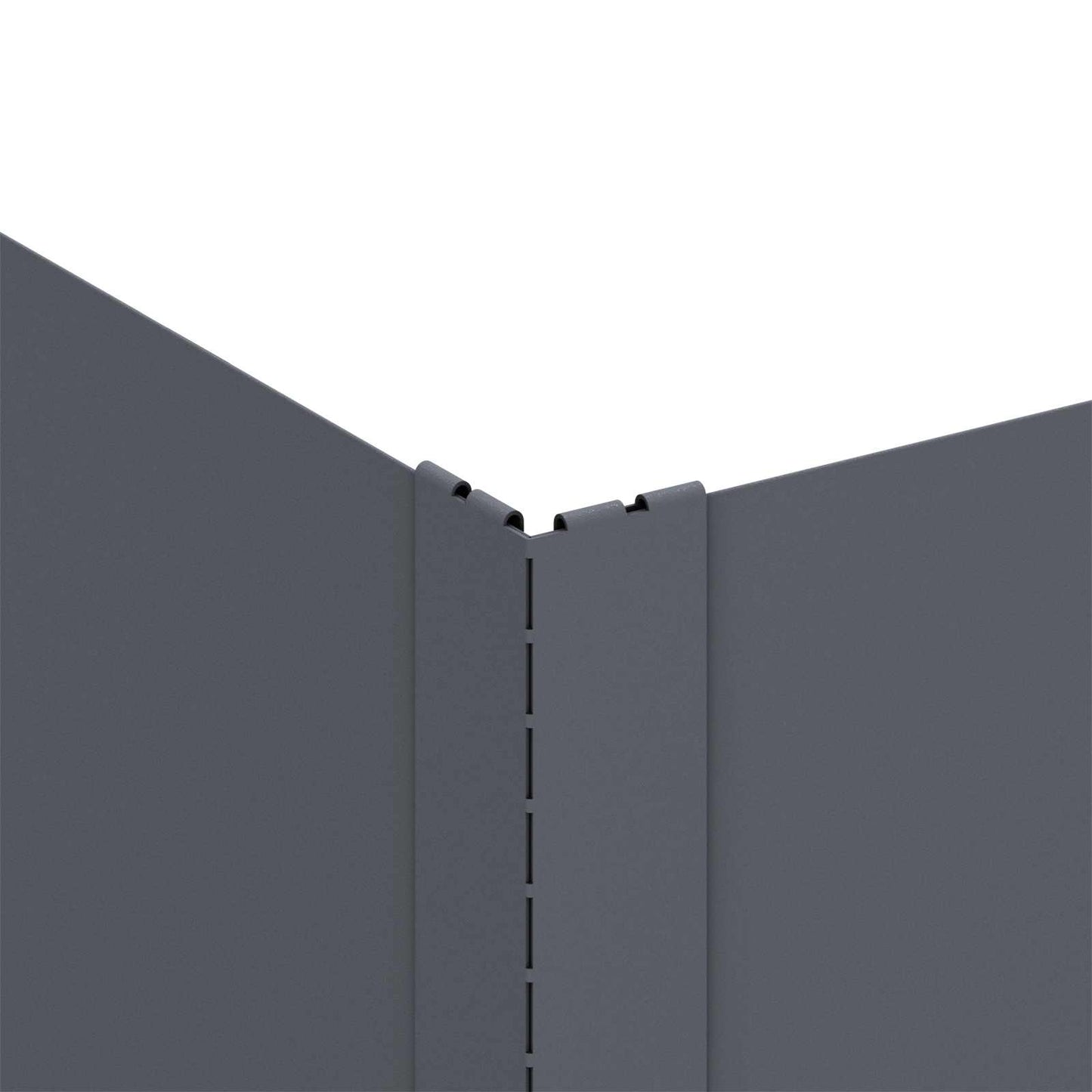 vidaXL Περίγραμμα γκαζόν 4 pcs 60 x 60 x 35 cm Ατσάλι Ανθρακί