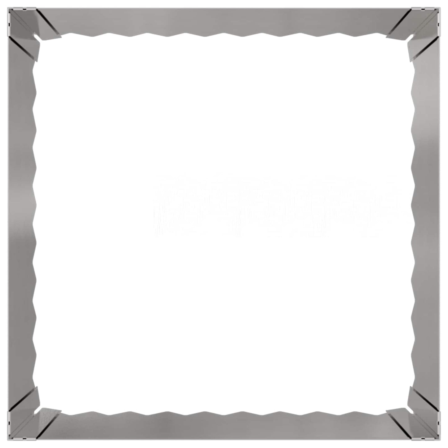 vidaXL Περίγραμμα γκαζόν 60 x 60 x 35 cm Ατσάλι Ασημί