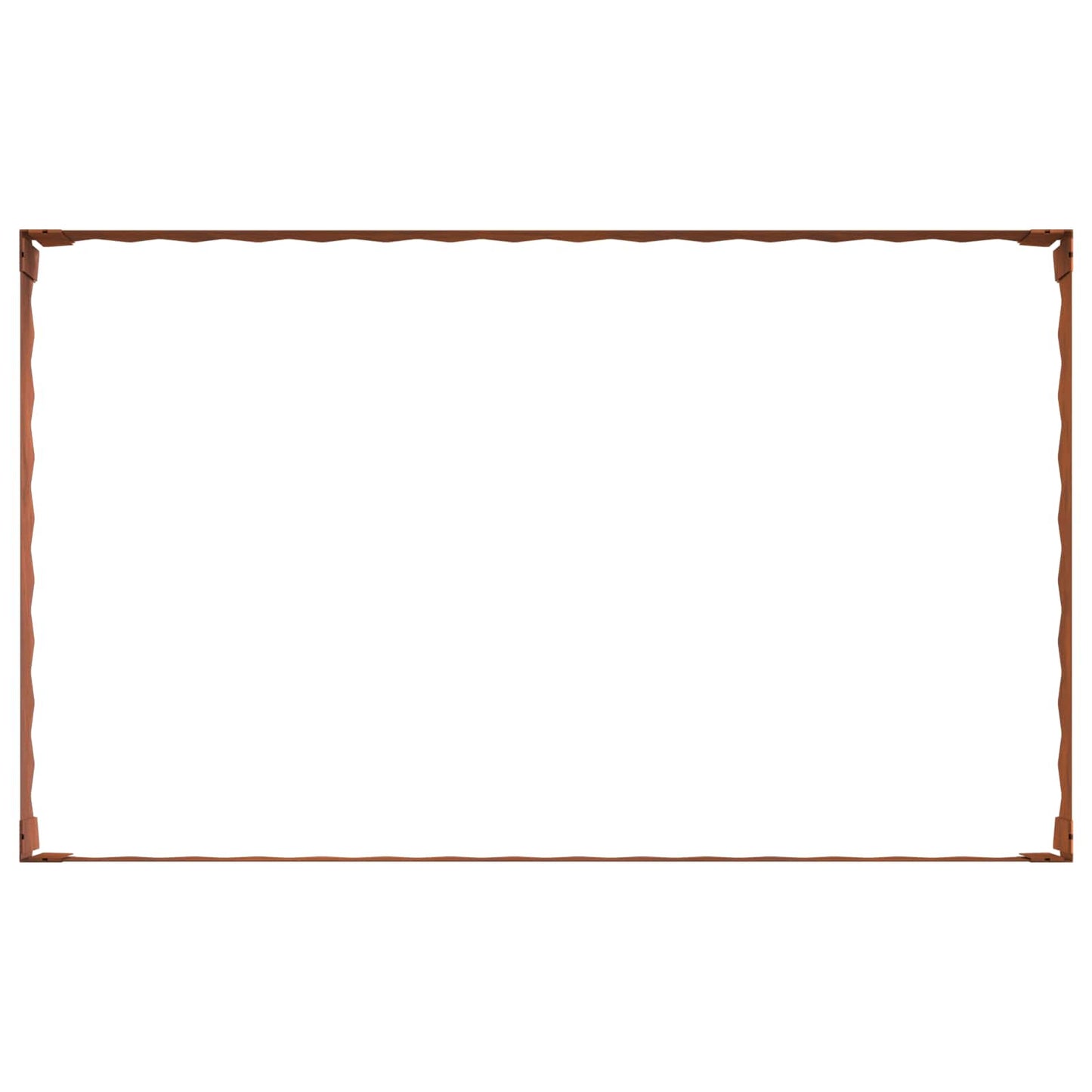 vidaXL Περίγραμμα γκαζόν 100 x 60 x 20 εκ. Ατσάλι Σκ rusty