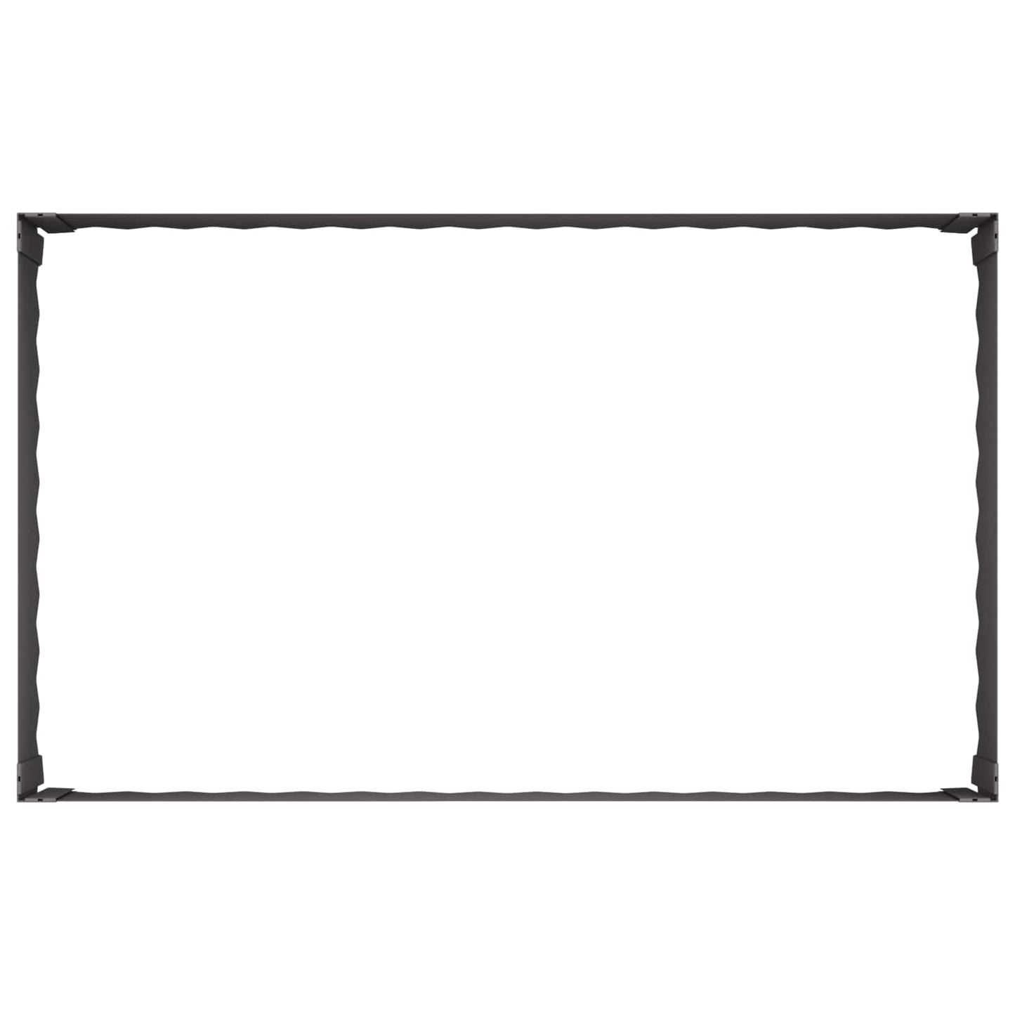 vidaXL Περίγραμμα γκαζόν 100 x 60 x 35 cm Ατσάλι Μαύρο