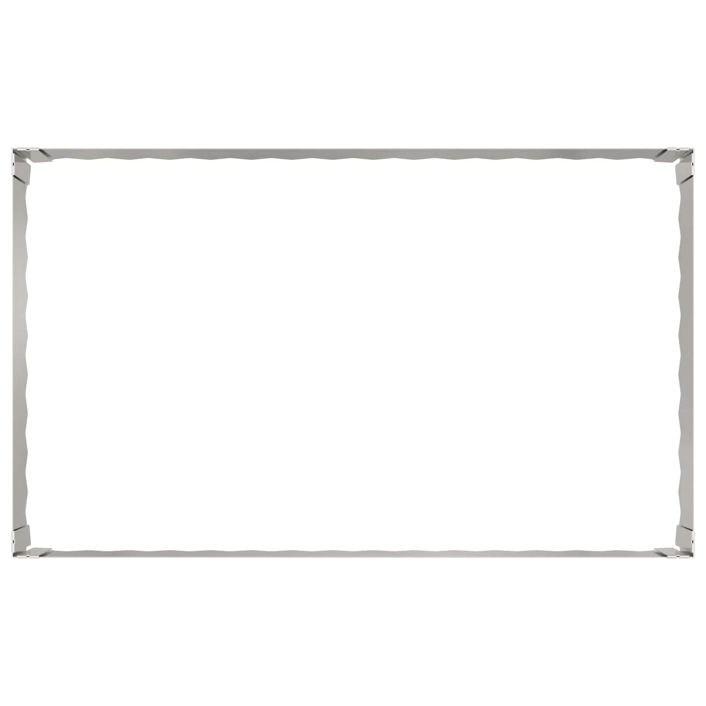 vidaXL Περίγραμμα γκαζόν 100 x 60 x 35 cm Ατσάλι Ασημί