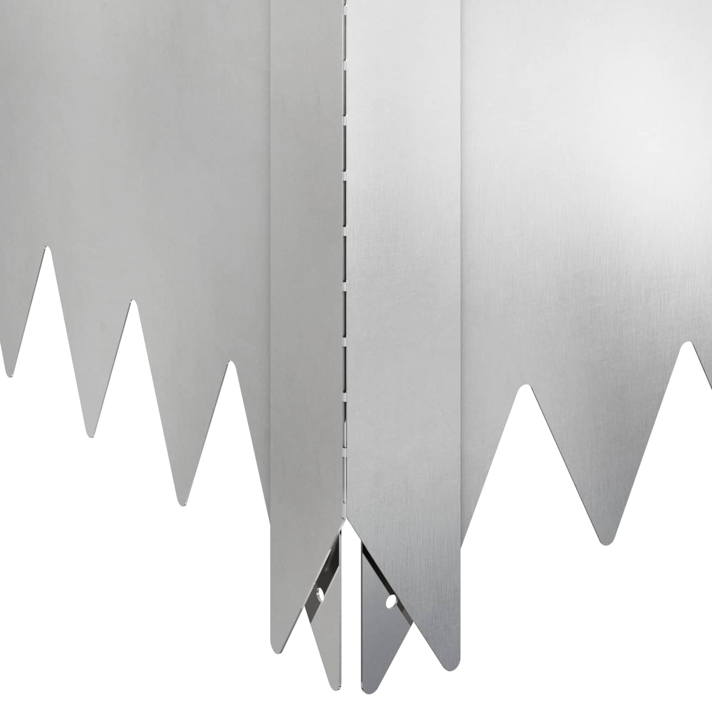 vidaXL Περίγραμμα γκαζόν 4 τμχ. 100 x 100 x 35 cm Ατσάλι Ασημί