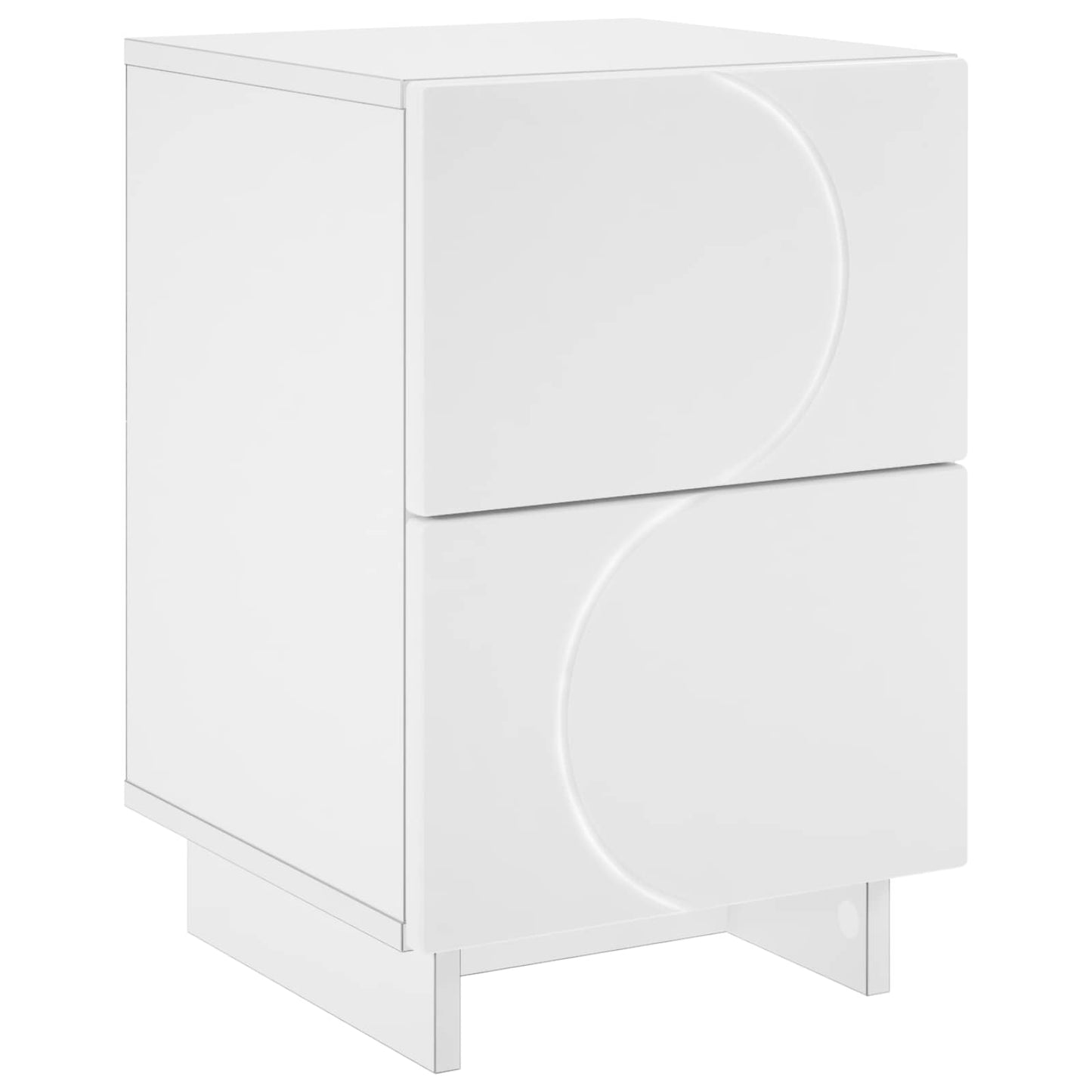 vidaXL Κομοδίνο Λευκό 33,5 x 34,5 x 50 εκ Επεξεργασμένο Ξύλο