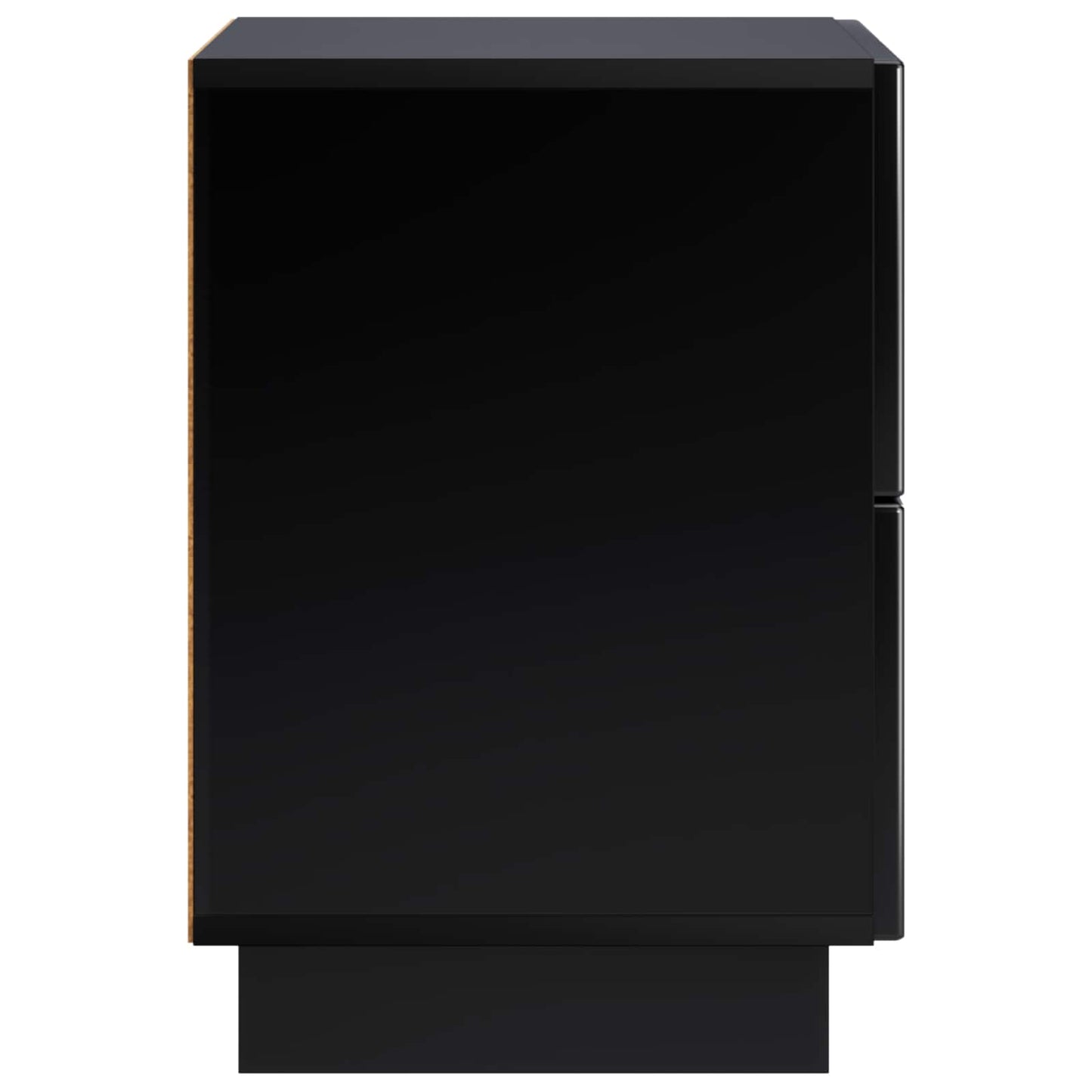 vidaXL Κομοδίνο Μαύρο 33,5 x 34,5 x 50 εκ Επεξεργασμένο Ξύλο