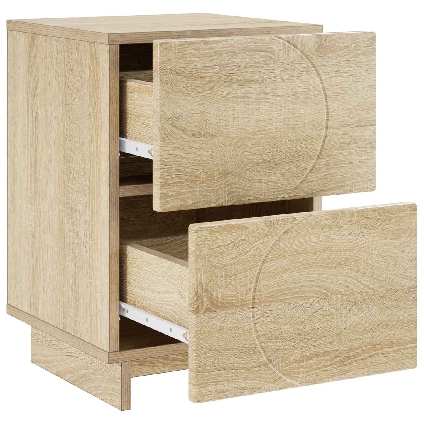vidaXL Κομοδίνο 2 τεμ. Sonoma Δρυς 33,5 x 34,5 x 50 εκ