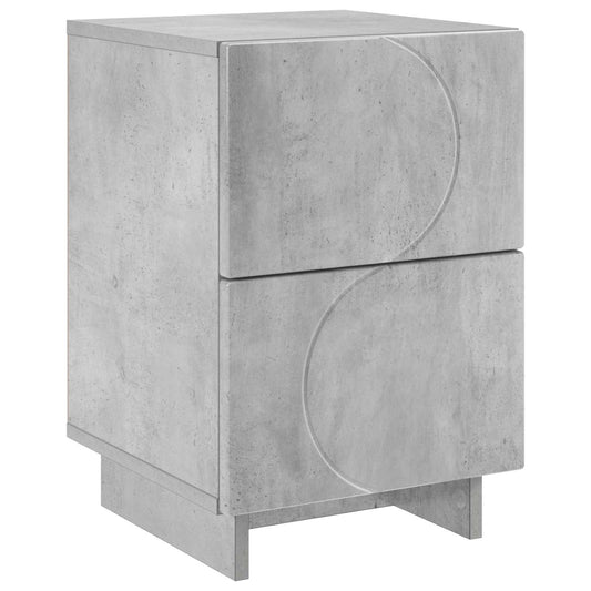 vidaXL Κομοδίνο Γκρι Σκυροδέματος 33,5 x 34,5 x 50 εκ