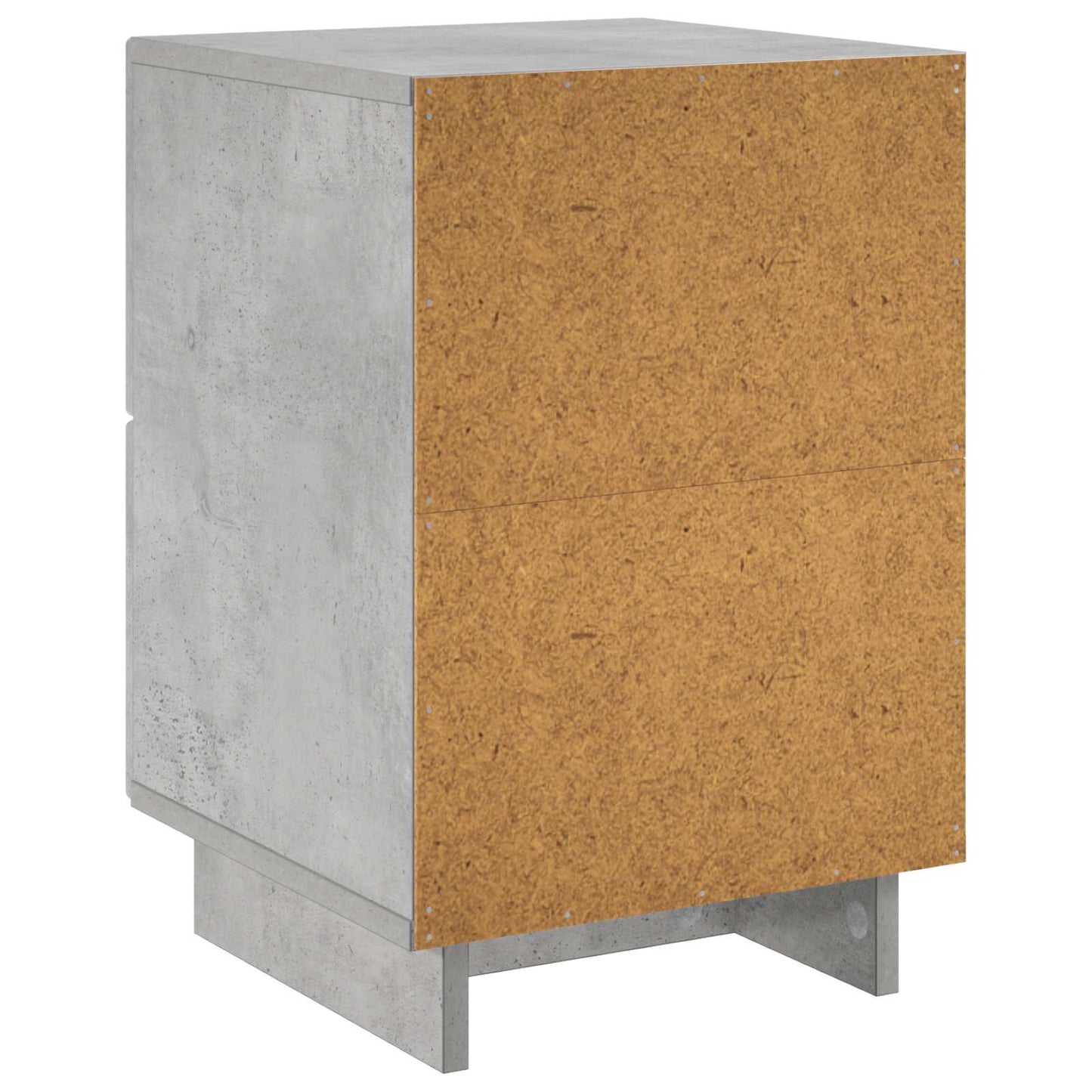 vidaXL Κομοδίνο 2 τεμ. Γκρι τσιμέντου 33,5 x 34,5 x 50 εκ