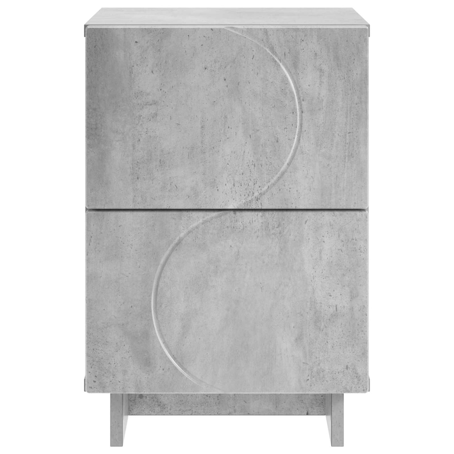 vidaXL Κομοδίνο 2 τεμ. Γκρι τσιμέντου 33,5 x 34,5 x 50 εκ