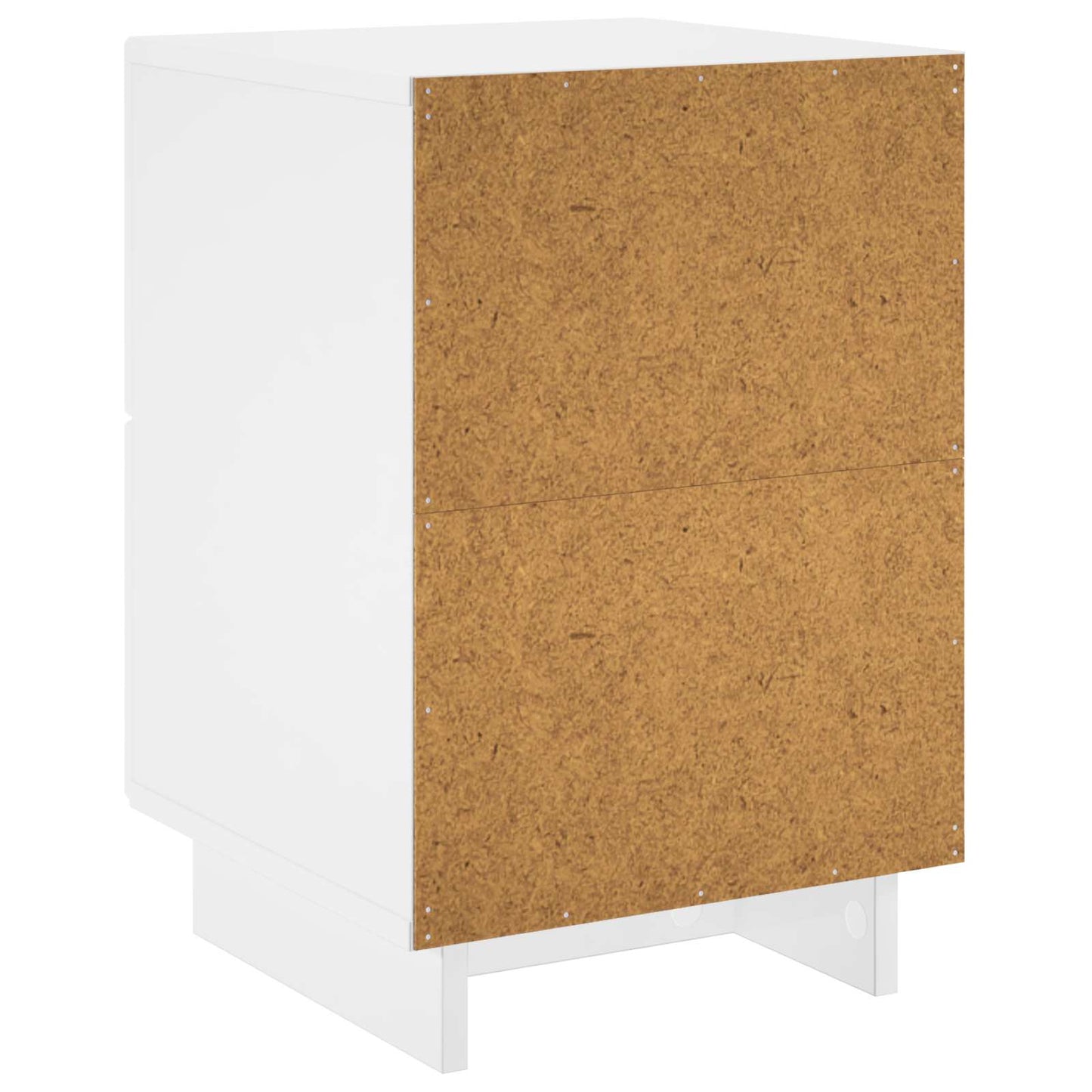 vidaXL Κομοδίνο 2 τεμ. Γυαλιστερό Λευκό 33,5 x 34,5 x 50 εκ